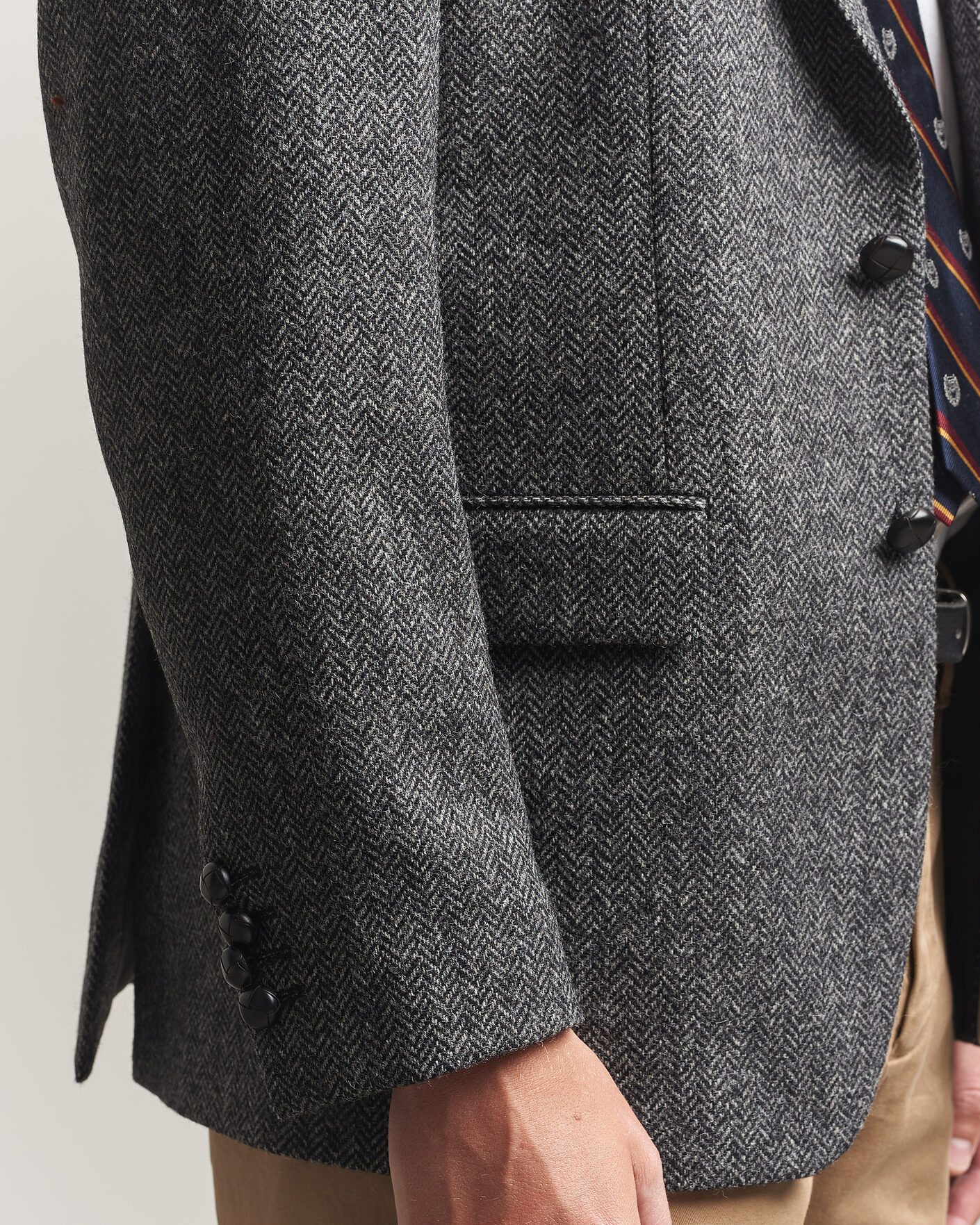Hombres | Blazers | Gant | YALE Tweed Blazer Black Grey