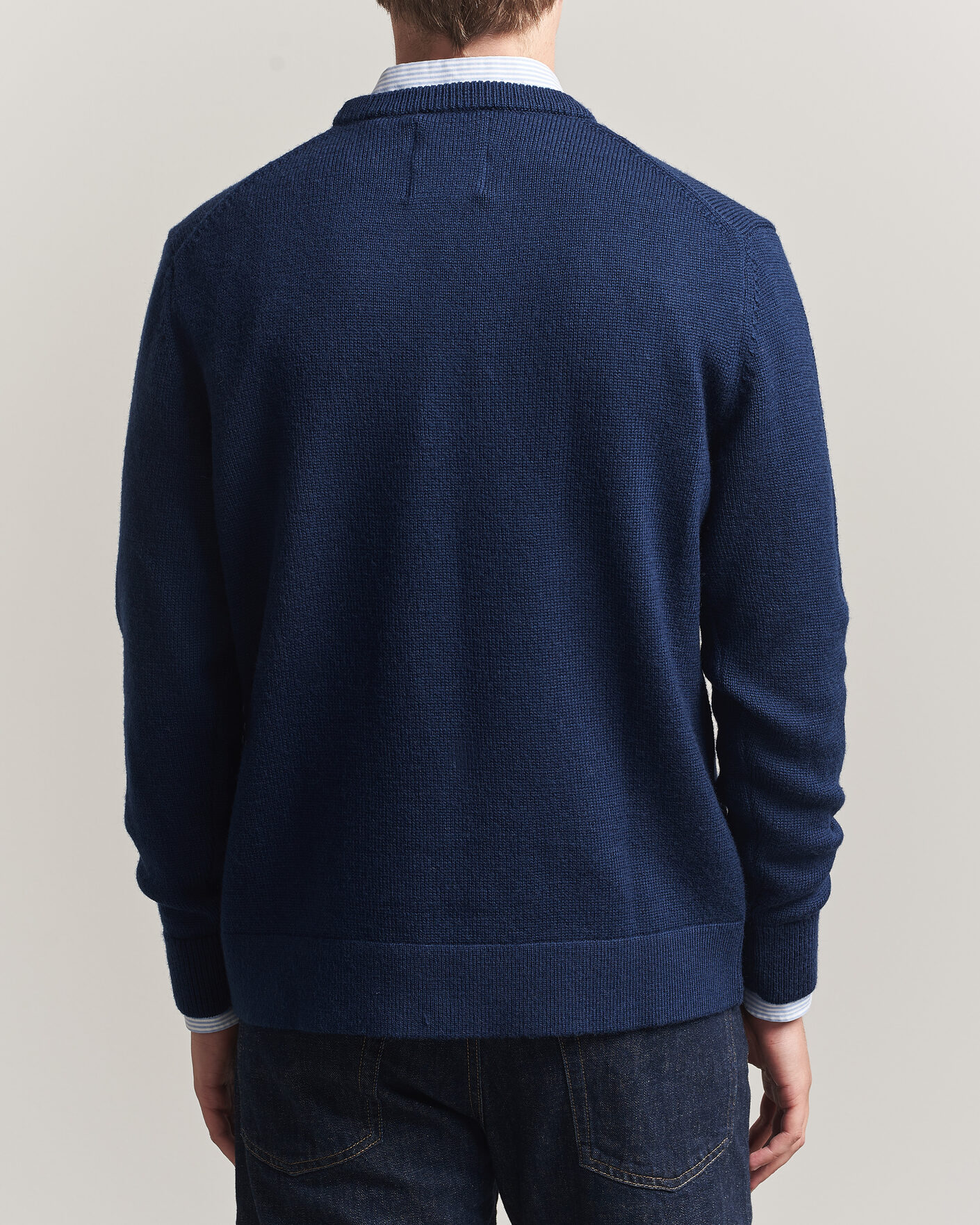 Hombres | Jerséis y prendas de punto | Gant | YALE Merino Crew Neck Marine