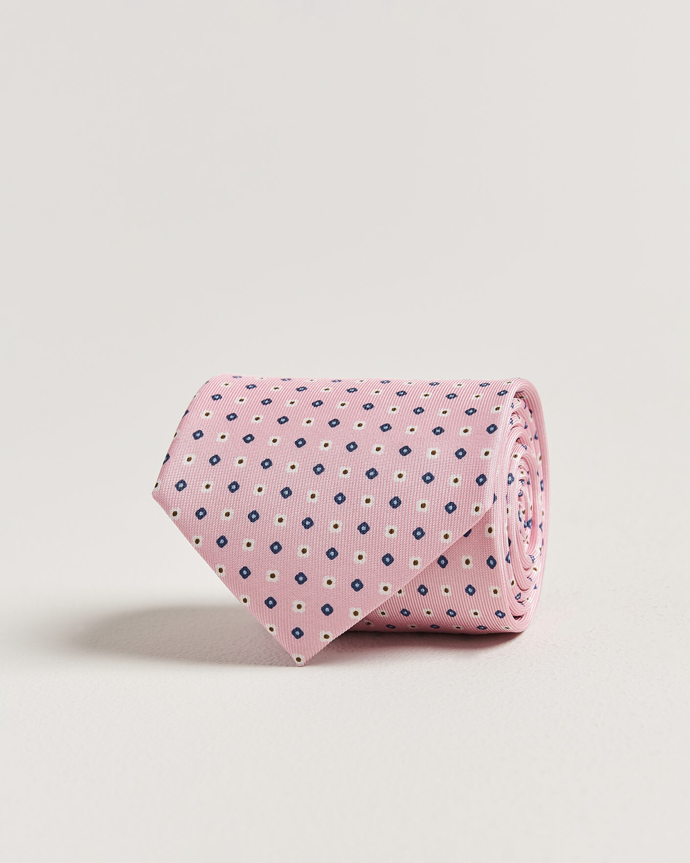 Hombres | Corbatas | E. Marinella | 3-Fold Printed Silk Tie Pink