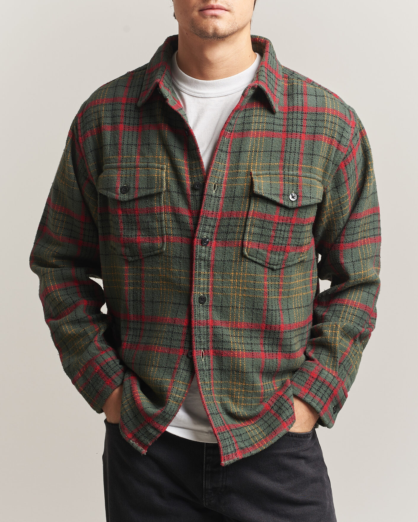Hombres | Camisas | Pendleton | Big Pocket Shirt Green