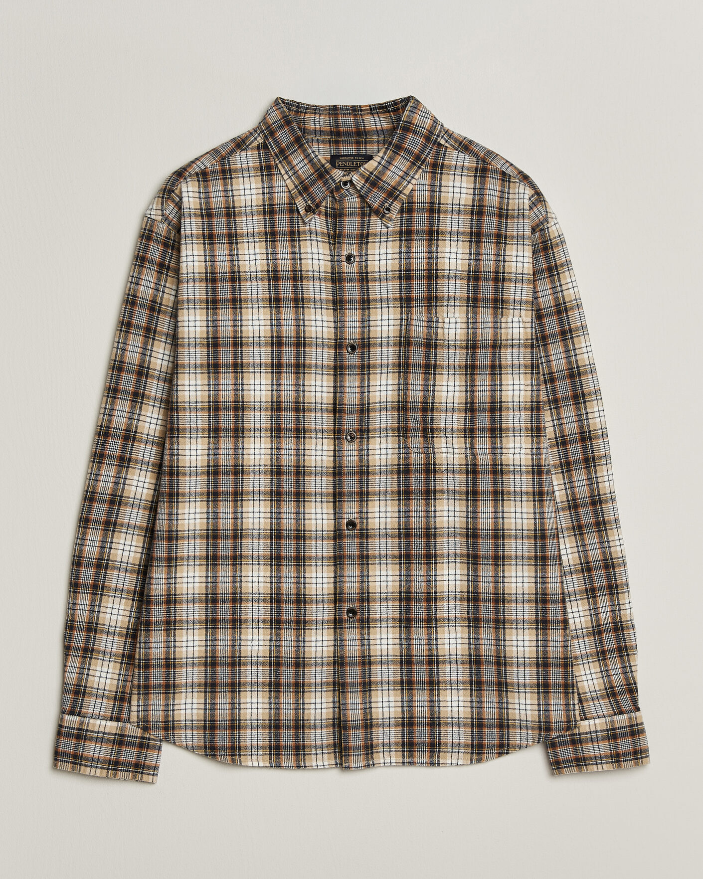 Hombres | Camisas | Pendleton | Flannel Button Down Shirt Brown Check
