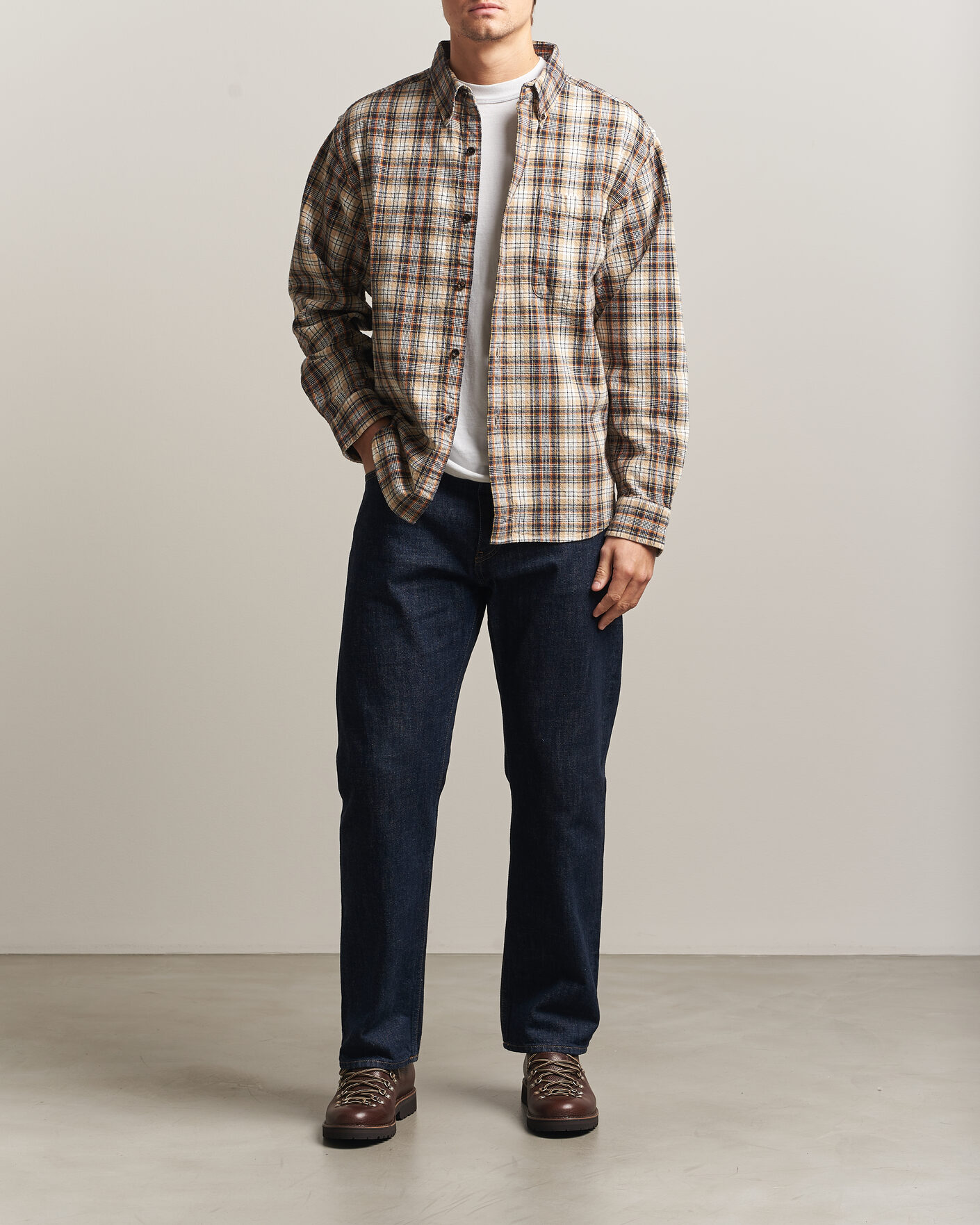 Hombres | Camisas | Pendleton | Flannel Button Down Shirt Brown Check