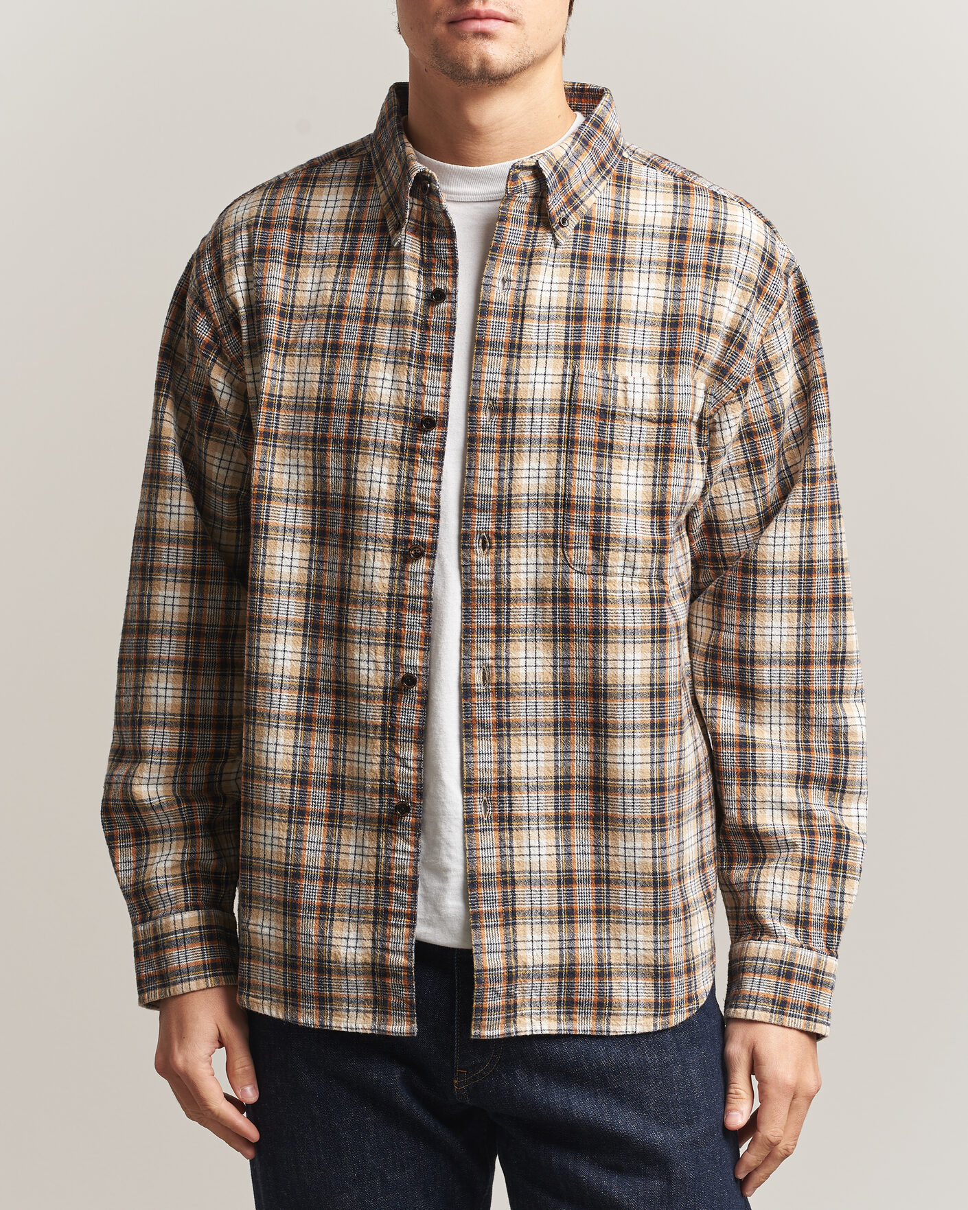 Hombres | Camisas | Pendleton | Flannel Button Down Shirt Brown Check