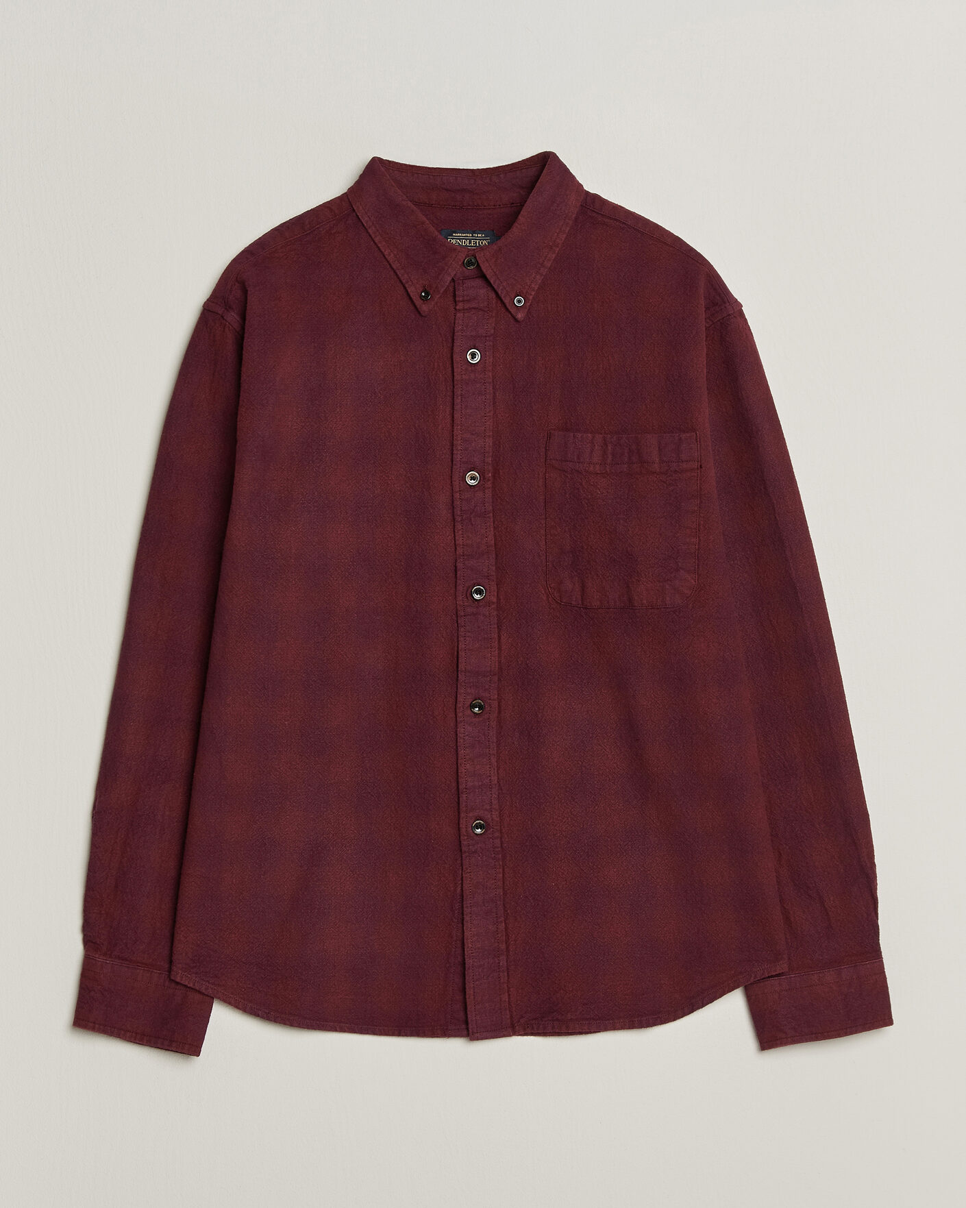 Hombres | Camisas | Pendleton | Flannel Button Down Shirt Maroon Plaid
