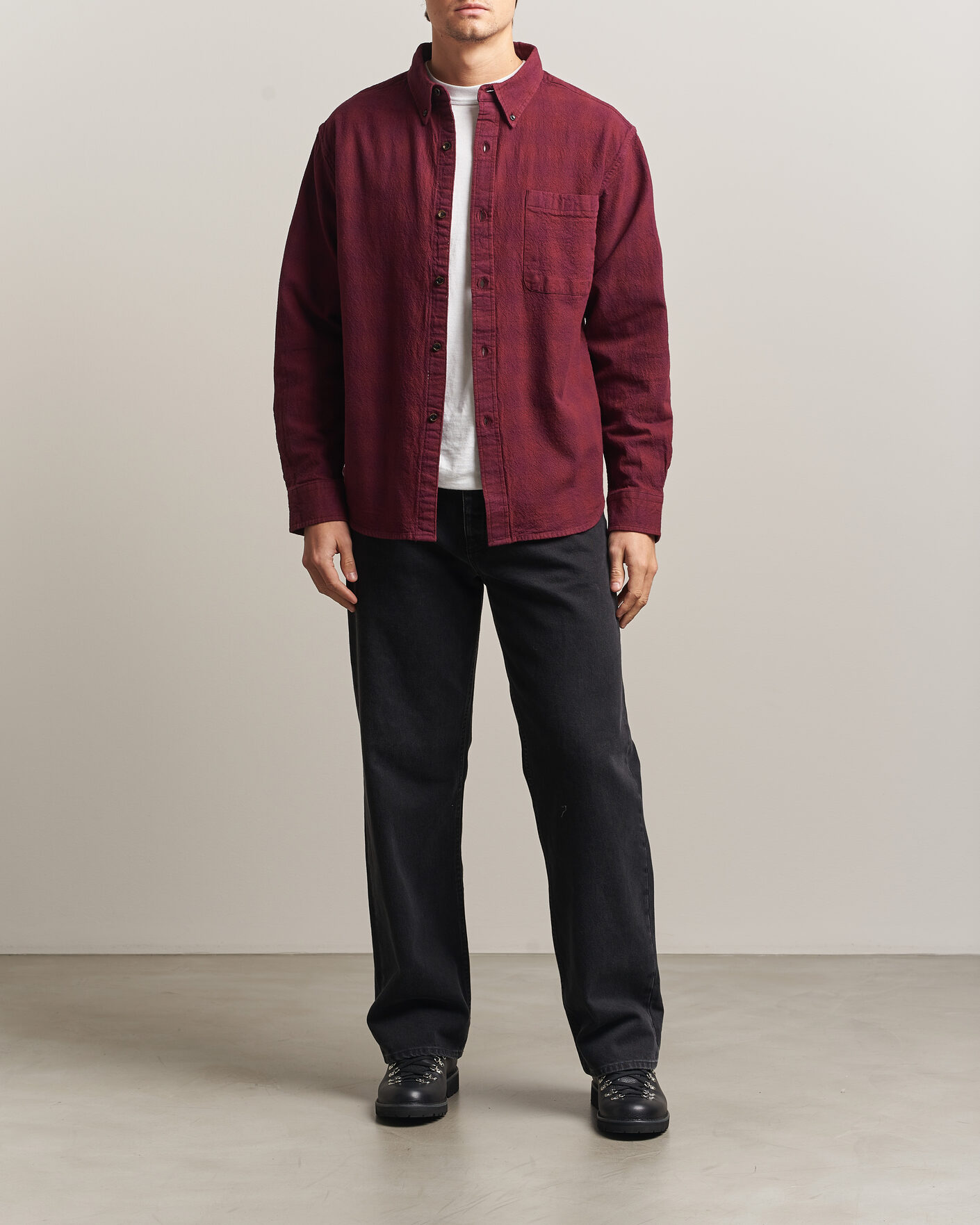 Hombres | Camisas | Pendleton | Flannel Button Down Shirt Maroon Plaid