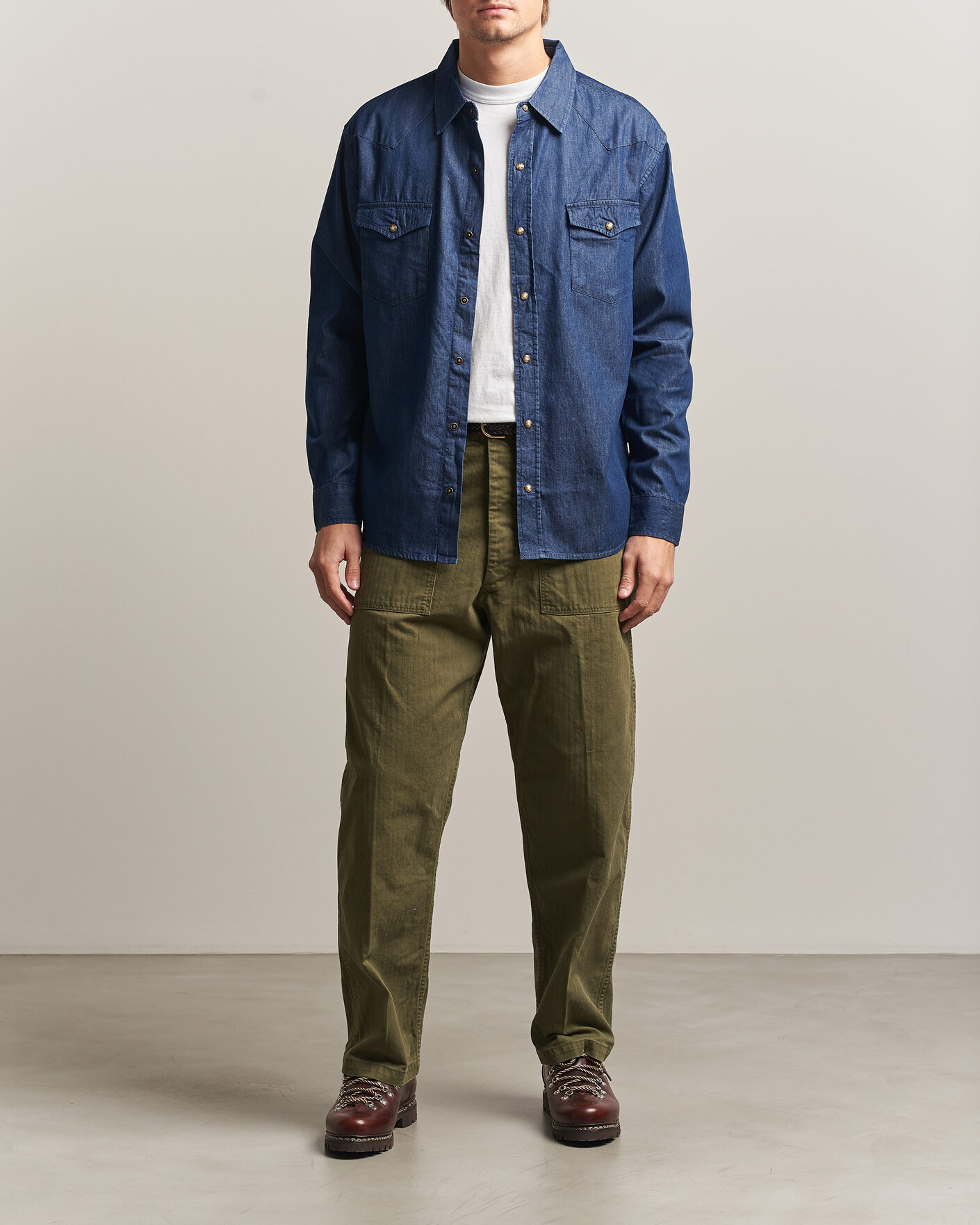 Hombres | Camisas | Pendleton | Chandler Western Shirt Indigo Chambray