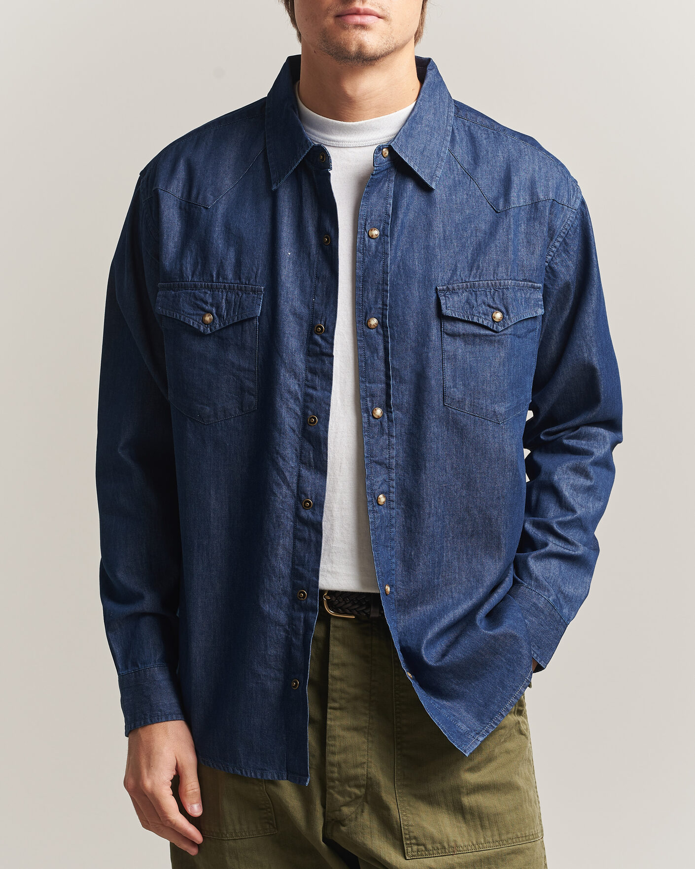 Hombres | Camisas | Pendleton | Chandler Western Shirt Indigo Chambray