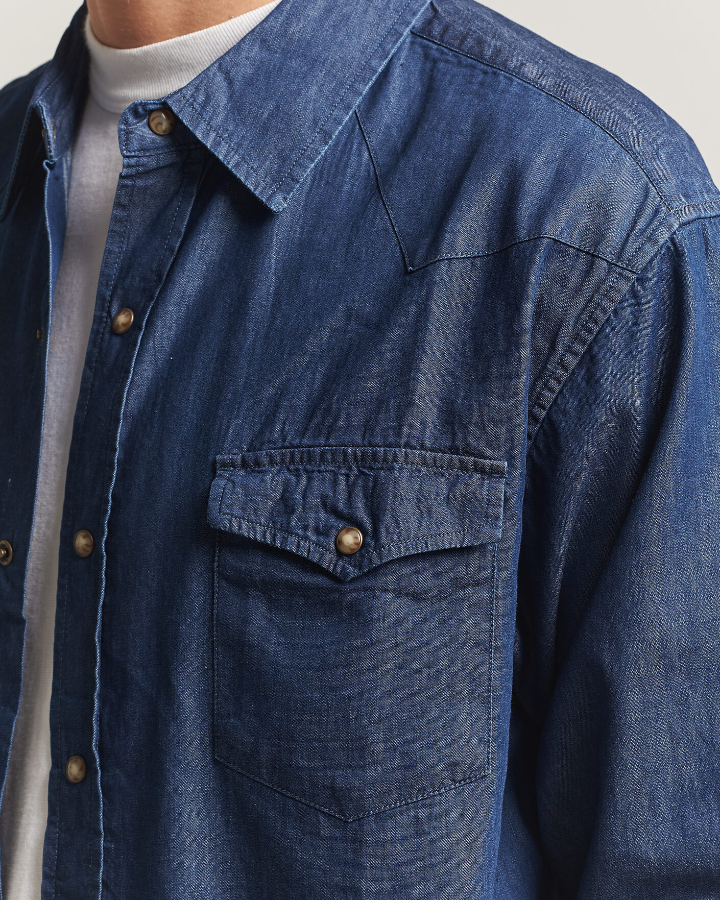 Hombres | Camisas | Pendleton | Chandler Western Shirt Indigo Chambray