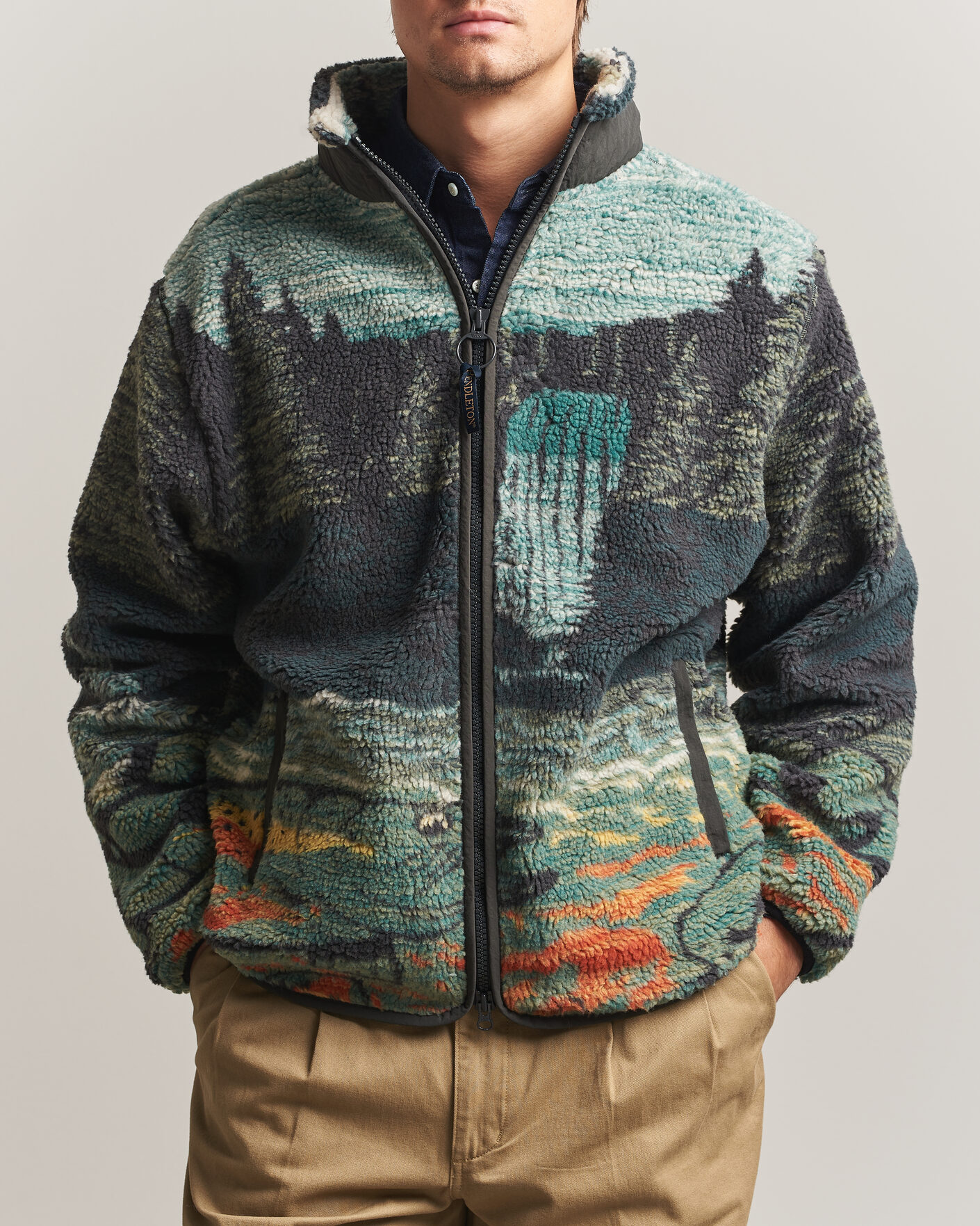 Hombres | Jerséis y prendas de punto | Pendleton | Jacquard Sherpa Fleece Salmon Falls