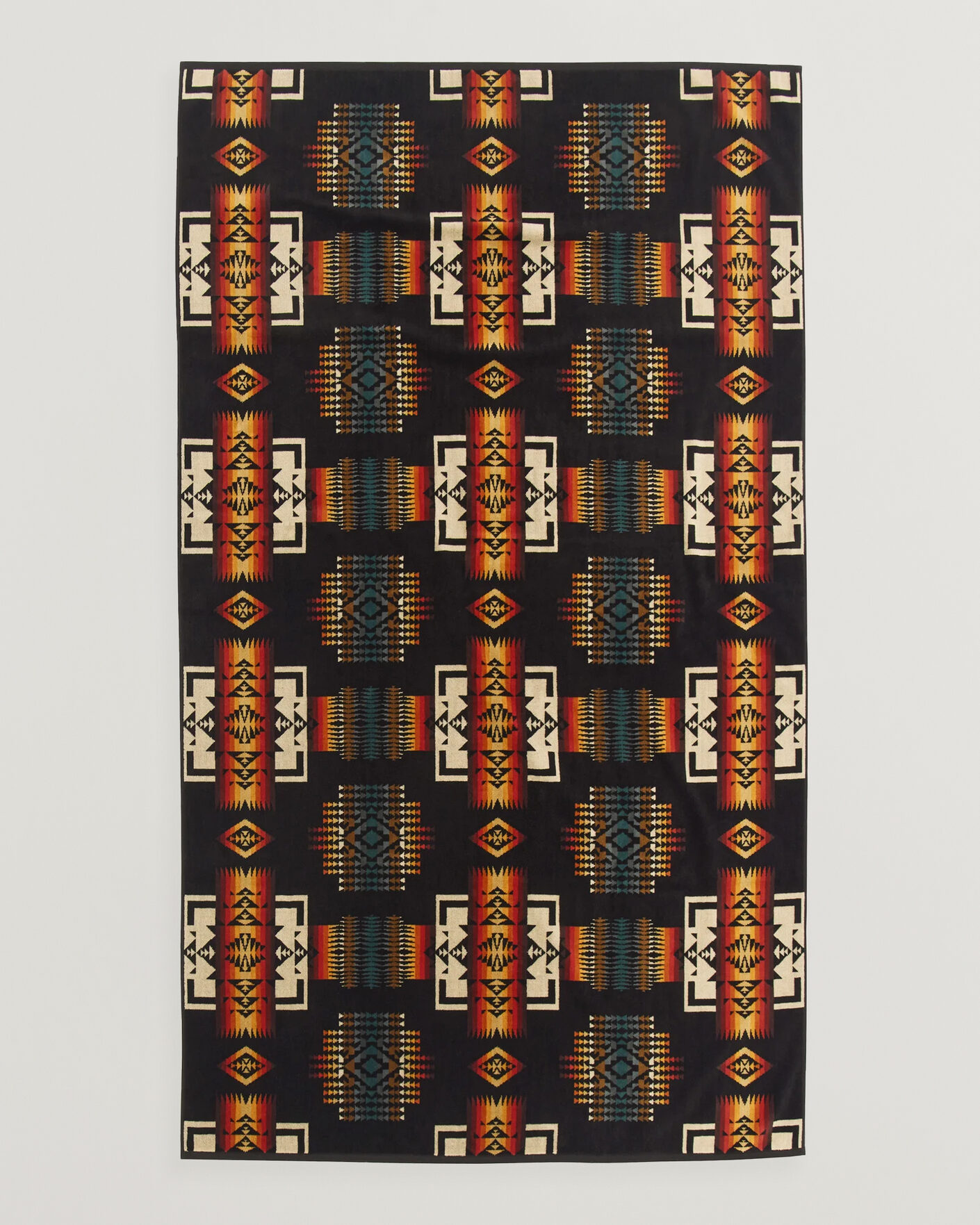 Hombres | Telas | Pendleton | Oversized Jacquard Spa Towel Black