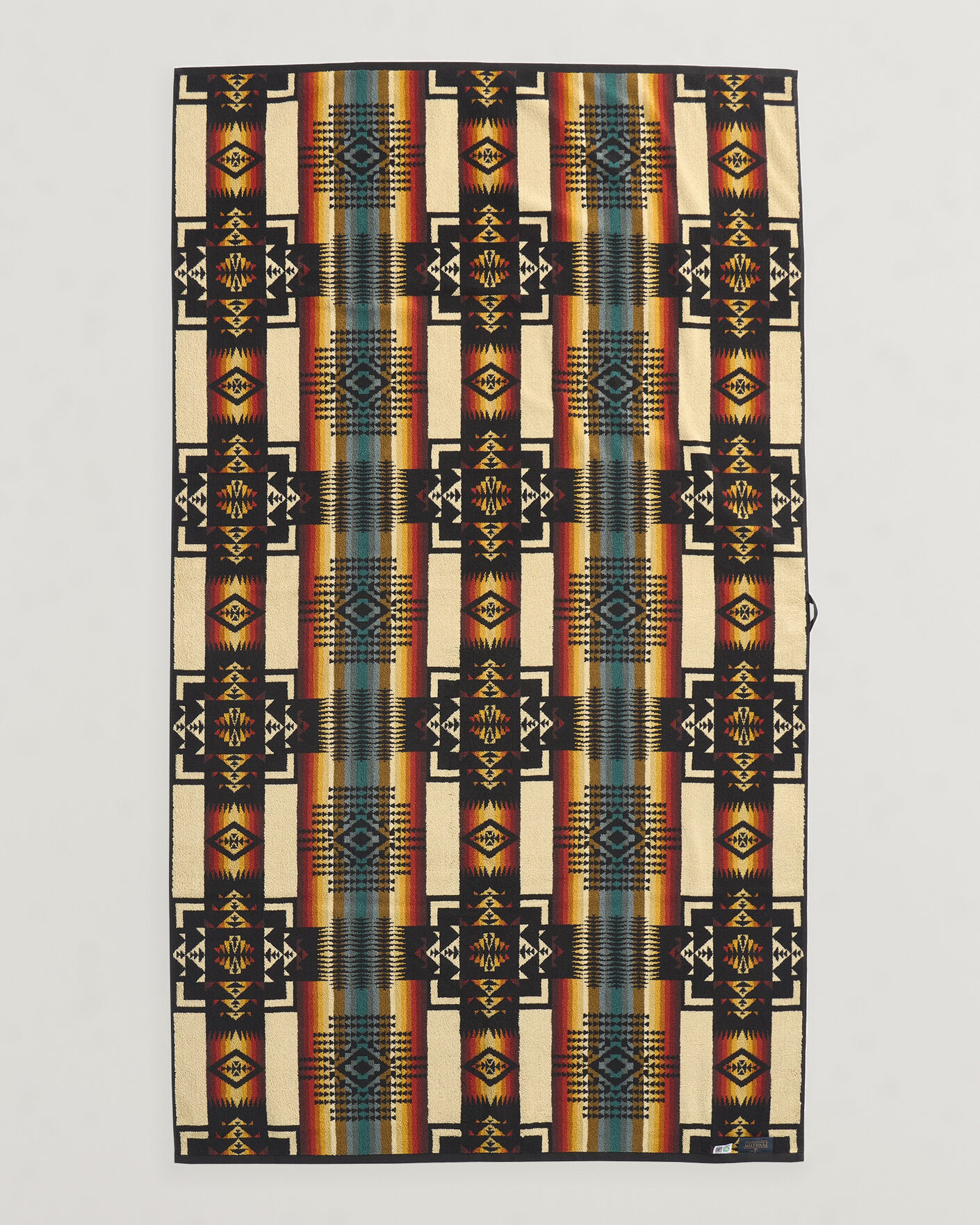 Hombres | Telas | Pendleton | Oversized Jacquard Spa Towel Black