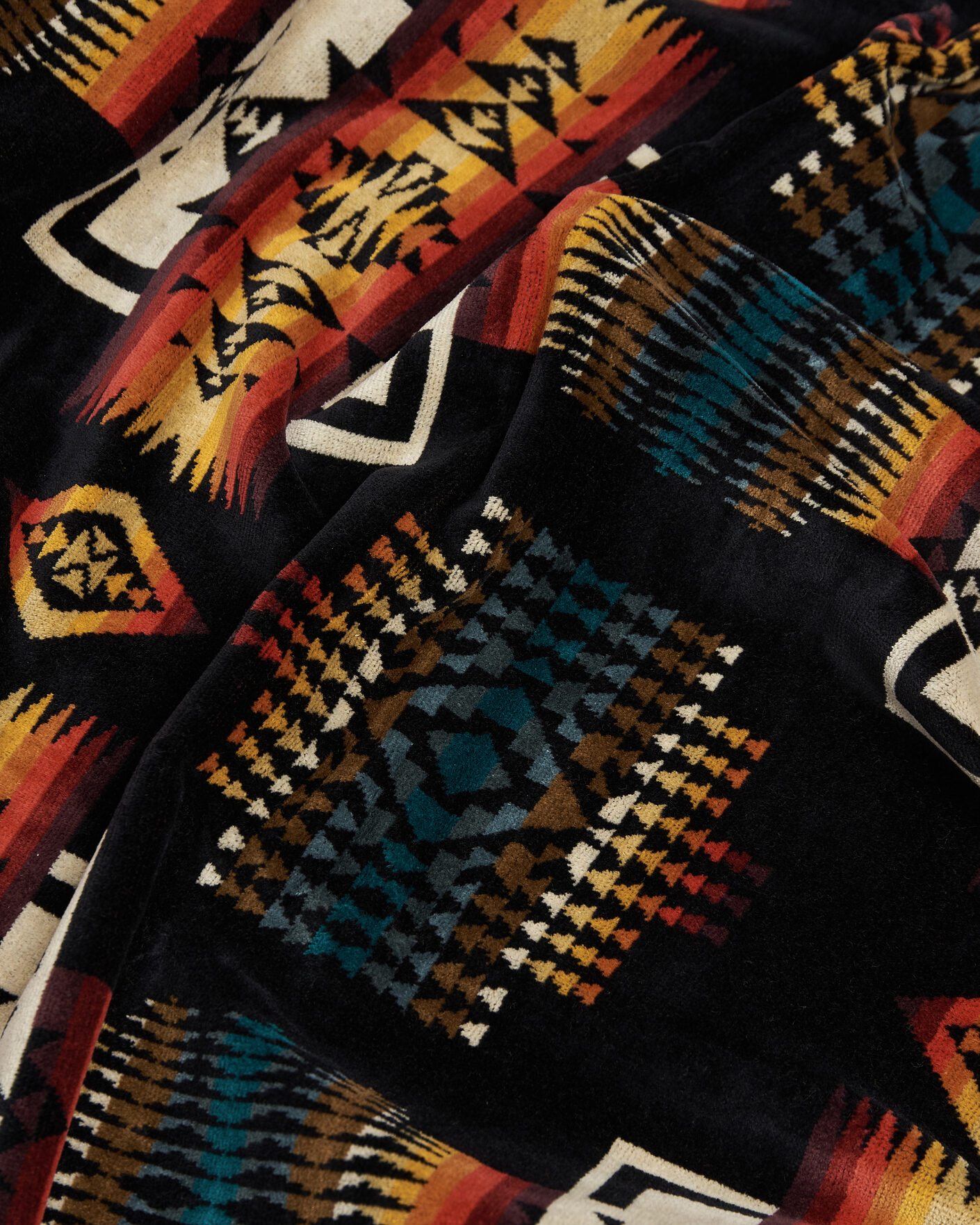 Hombres | Telas | Pendleton | Oversized Jacquard Spa Towel Black