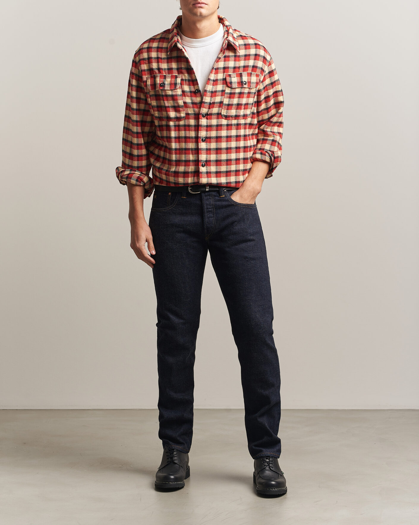 Hombres | Vaqueros | RRL | Slim Fit Selvedge Jeans East/West Rinse