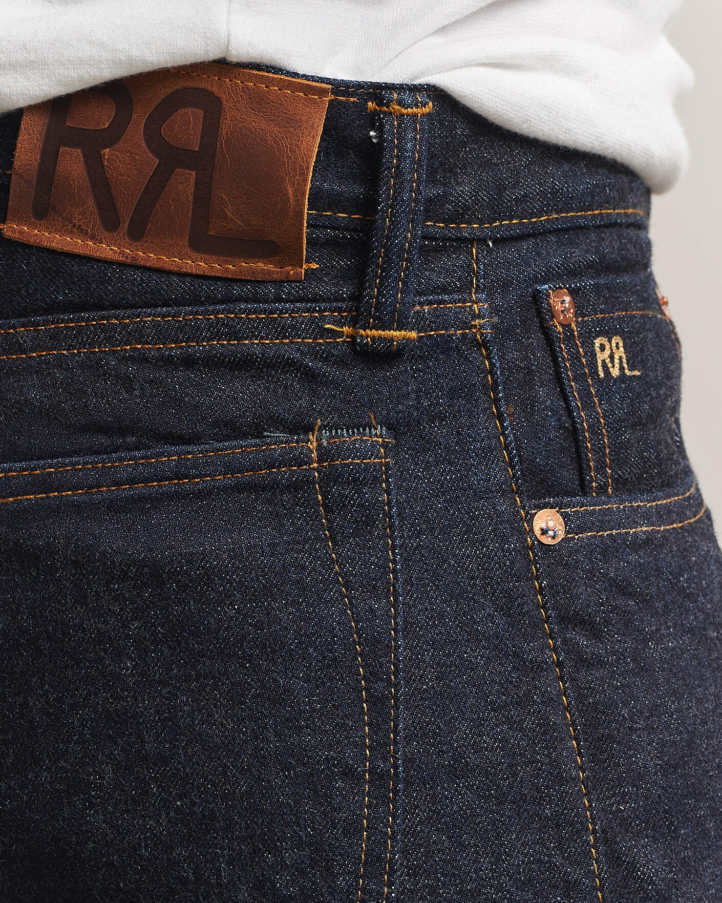 Hombres | Vaqueros | RRL | Slim Fit Selvedge Jeans East/West Rinse