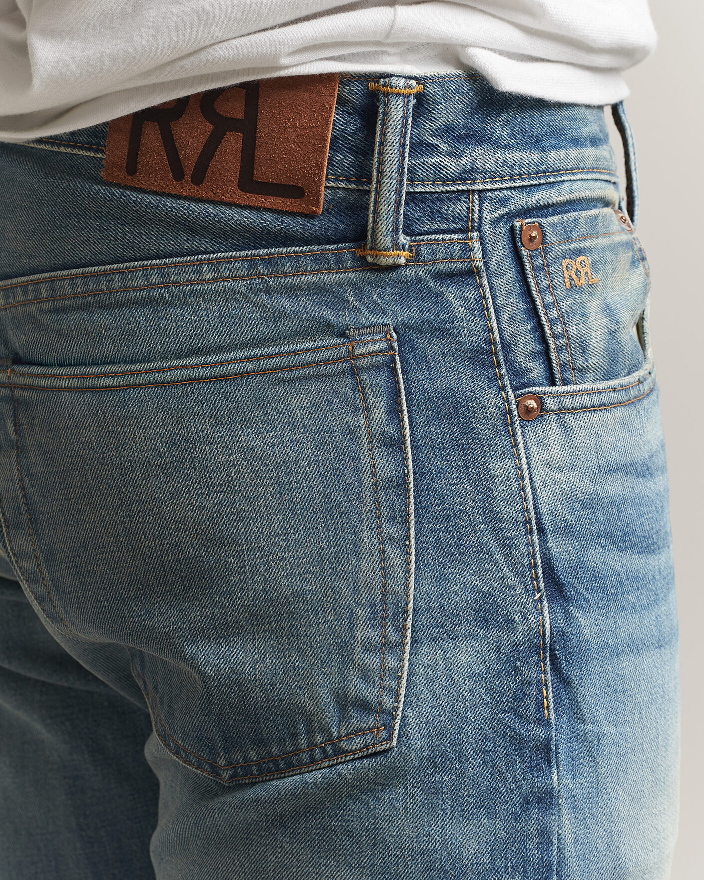 Hombres | Vaqueros | RRL | Slim Fit Selvedge Jeans Clearford Wash