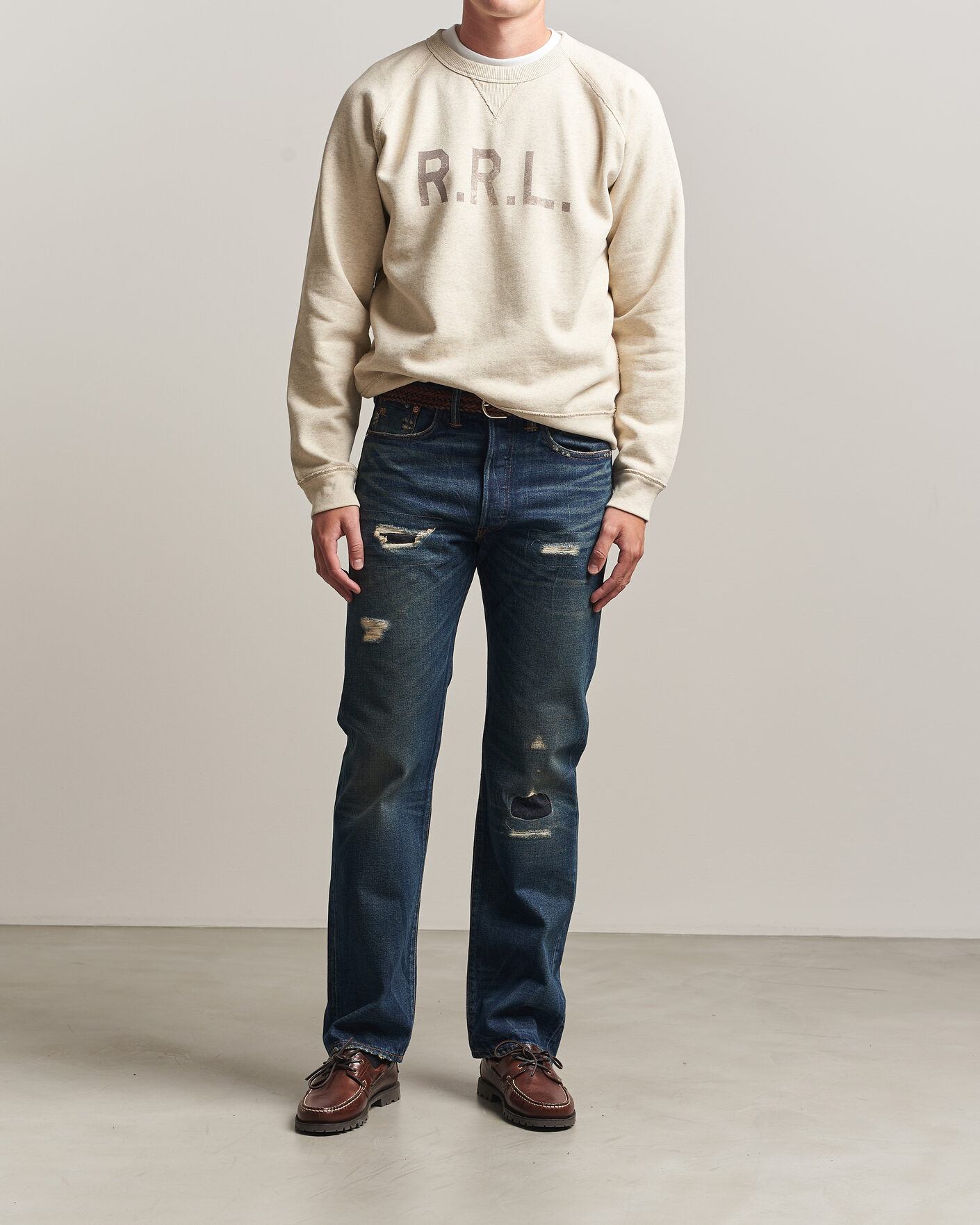 Hombres | Vaqueros | RRL | Straight Leg Selvedge Jeans Hawley Wash