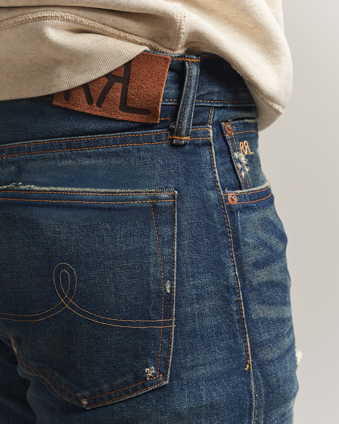 Hombres | Vaqueros | RRL | Straight Leg Selvedge Jeans Hawley Wash