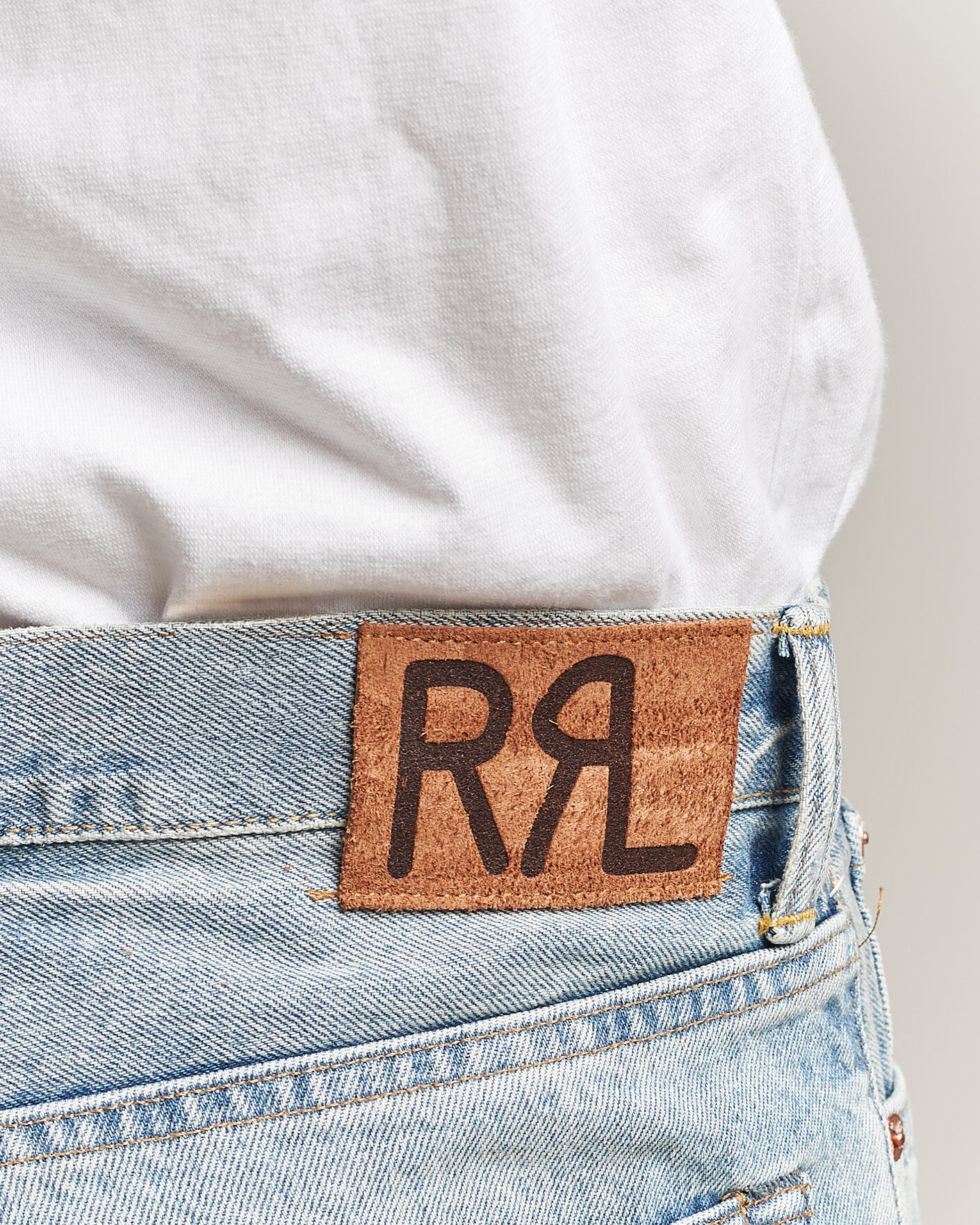 Hombres | Vaqueros | RRL | Vintage Fit Distressed Jeans Bridgeview Wash