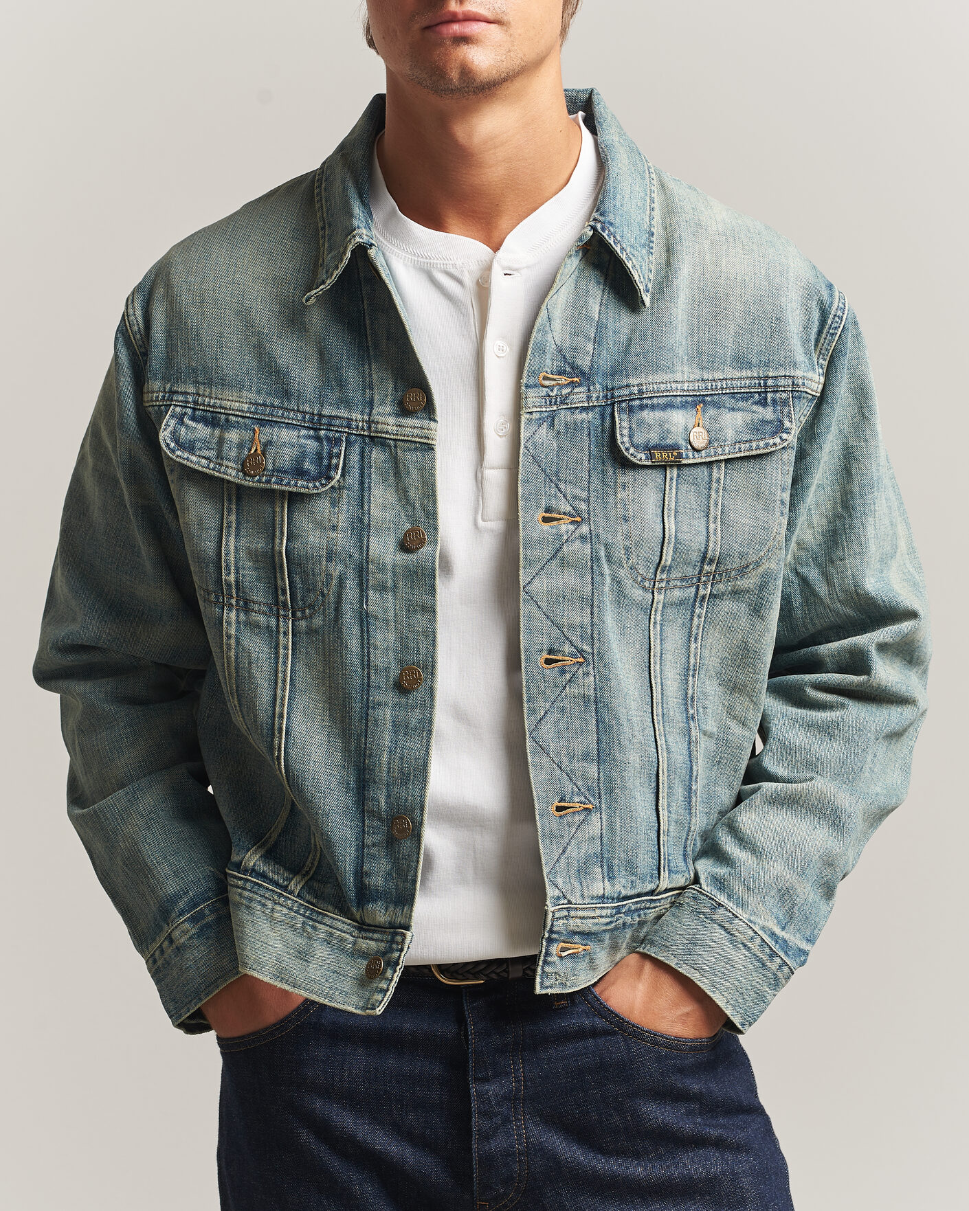 Hombres | Abrigos y chaquetas | RRL | Lot 271 Denim Jacket Leeland Wash