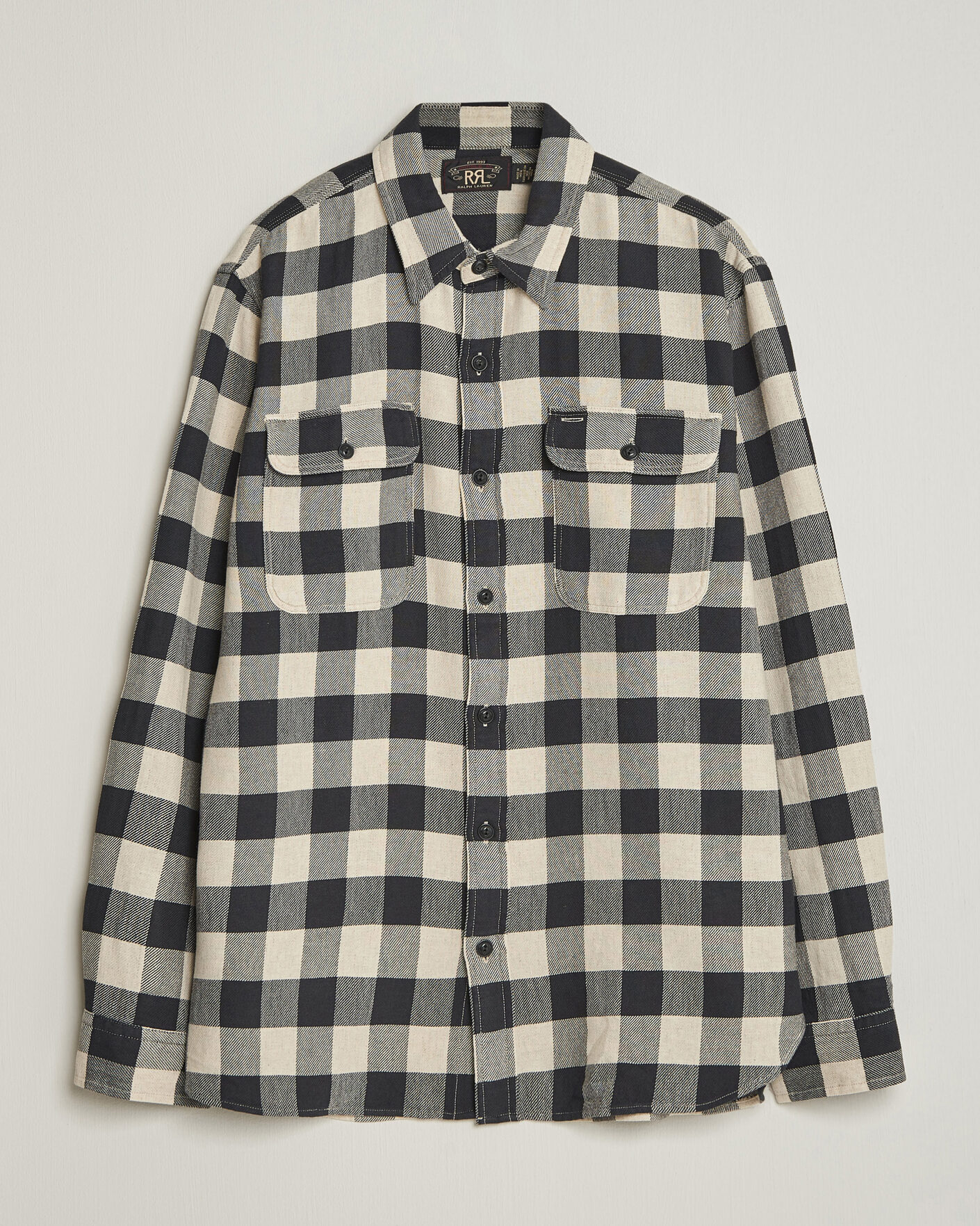 Hombres | Camisas | RRL | Matlock Plaid Shirt Black/Cream