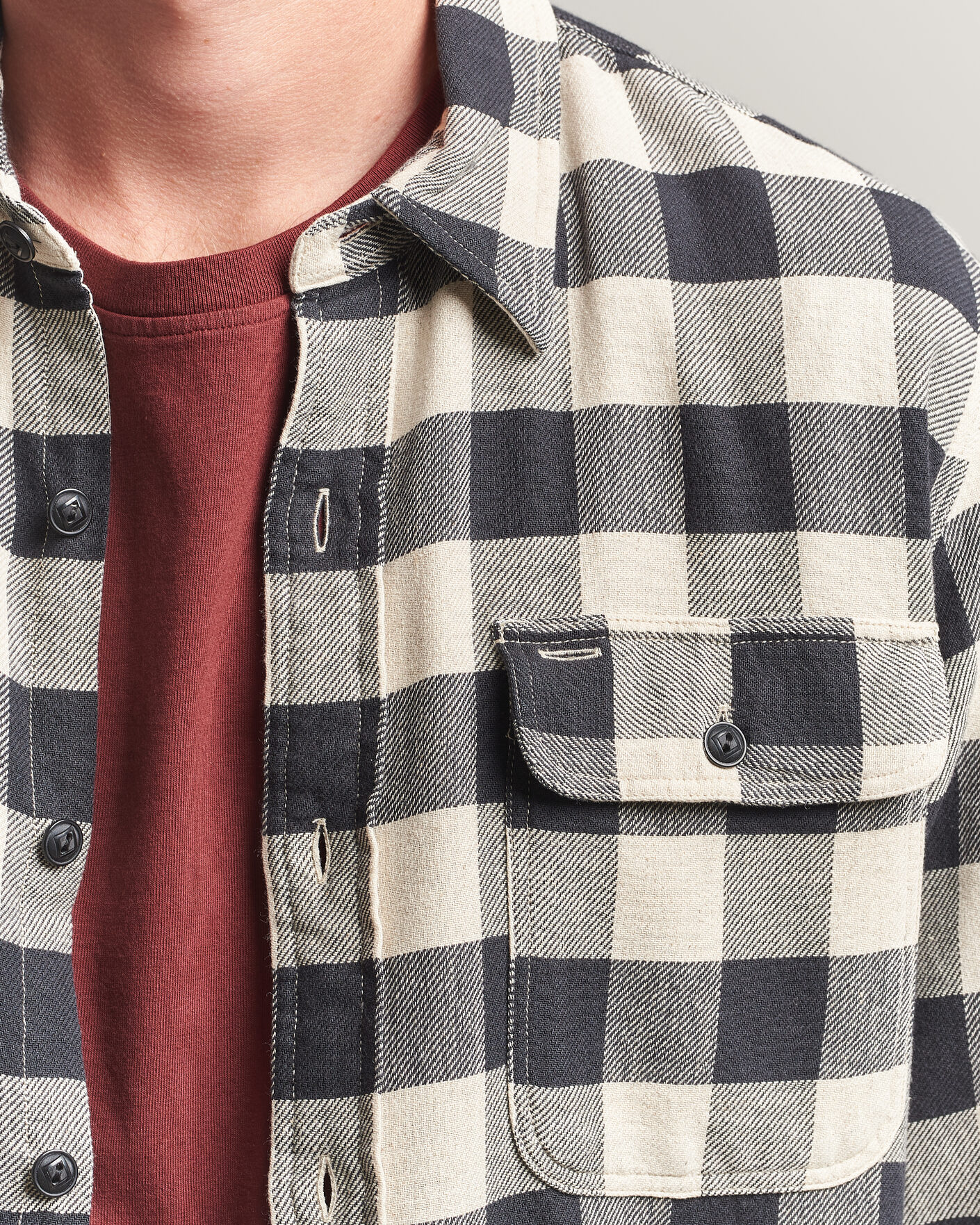 Hombres | Camisas | RRL | Matlock Plaid Shirt Black/Cream