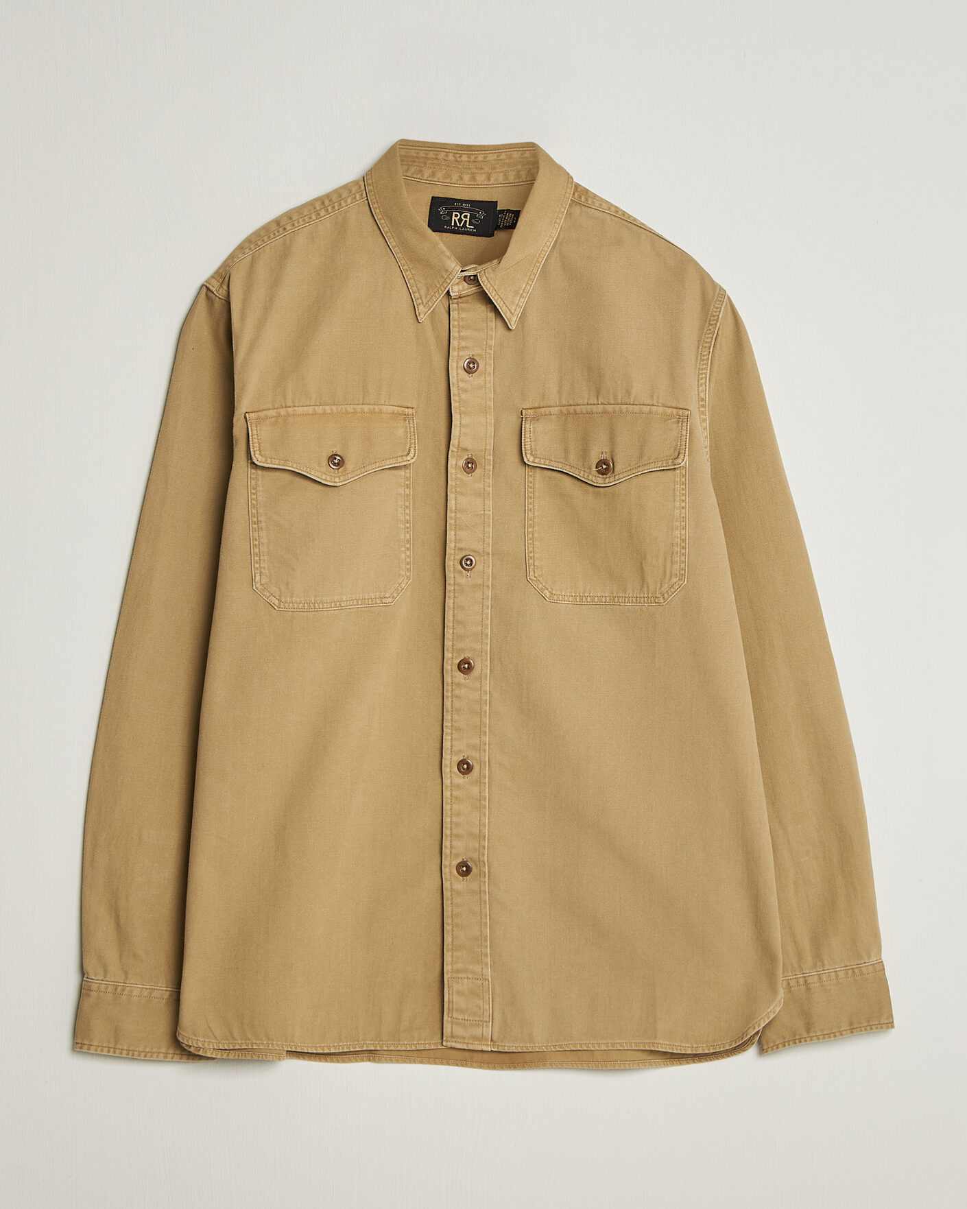Hombres | Camisas | RRL | Officers Shirt Faded Tan