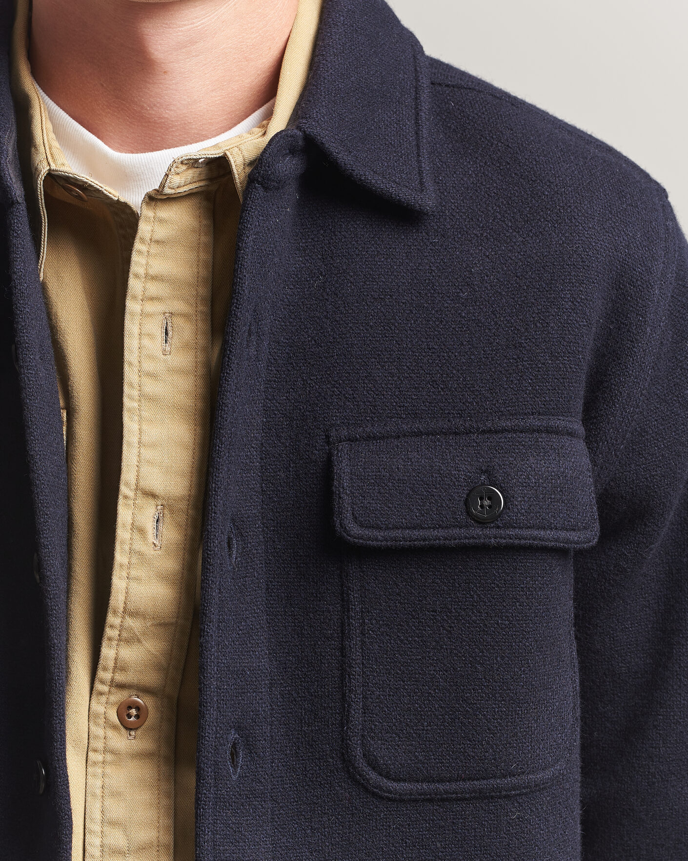 Hombres | Camisas | RRL | CPO Cardigan Shirt Navy