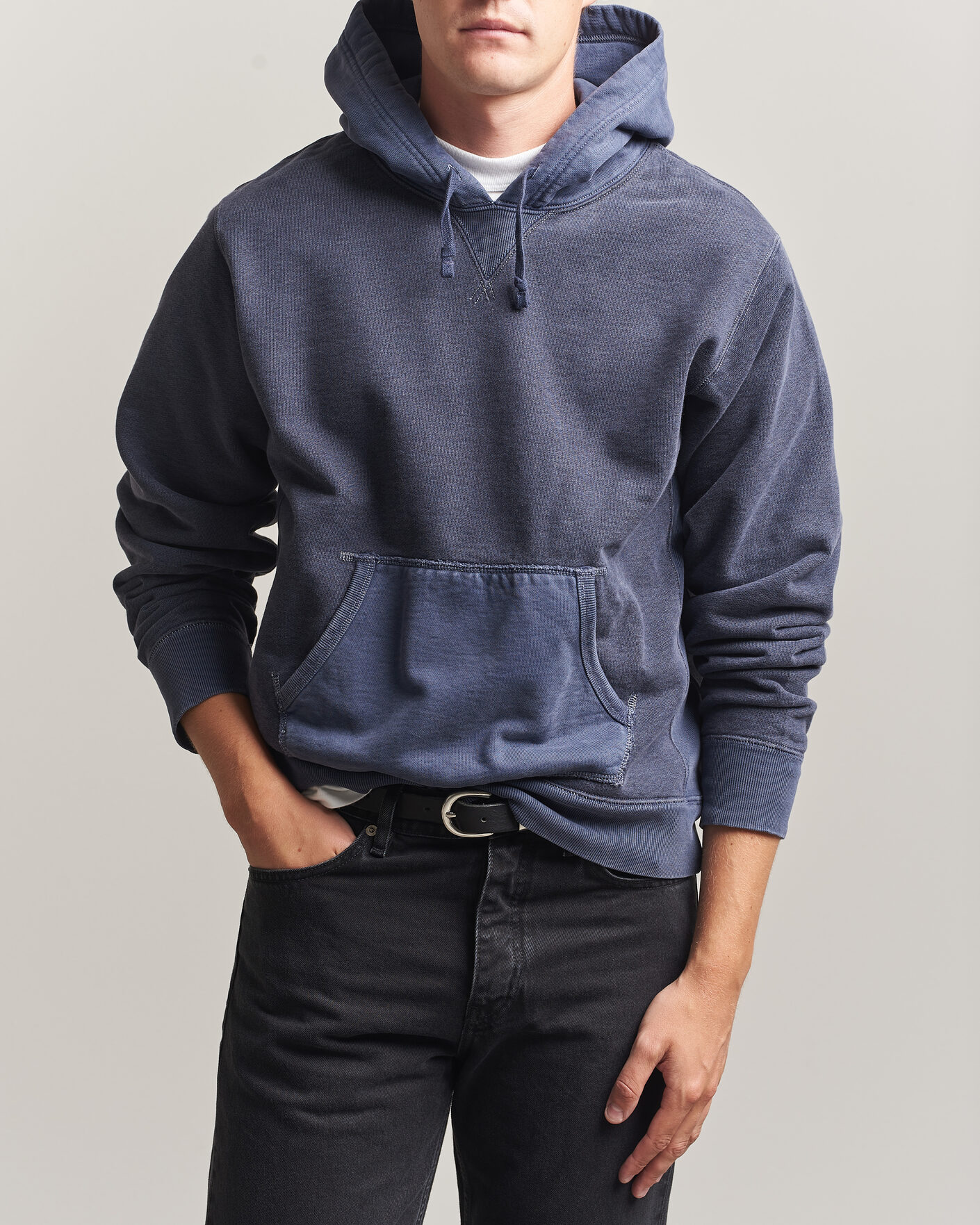 Hombres | Jerséis y prendas de punto | RRL | Hooded Sweatshirt Navy