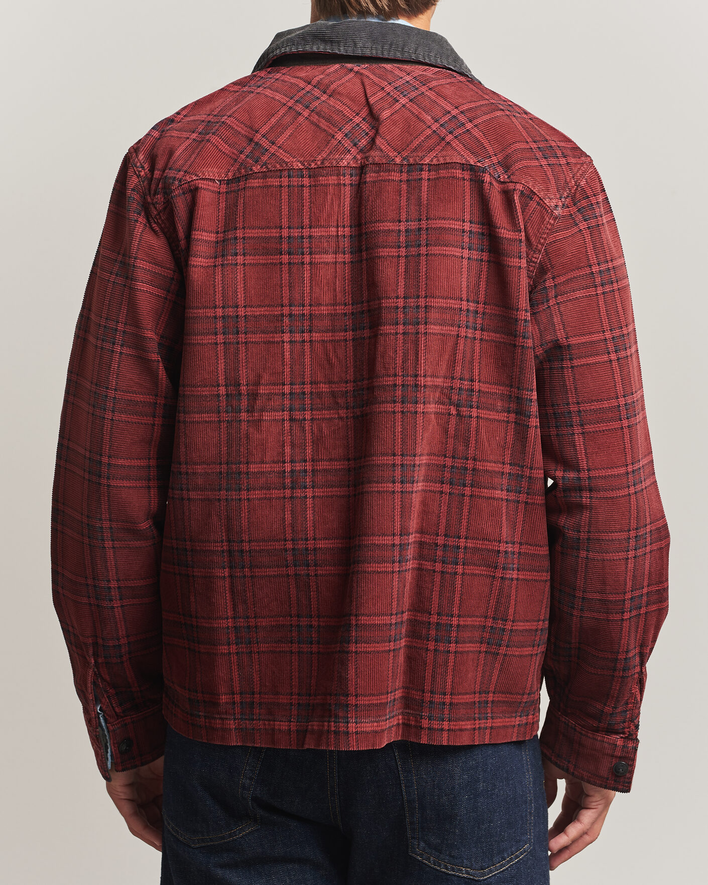 Hombres | Abrigos y chaquetas | RRL | Corduroy Zip Shirt Jacket Red/Black