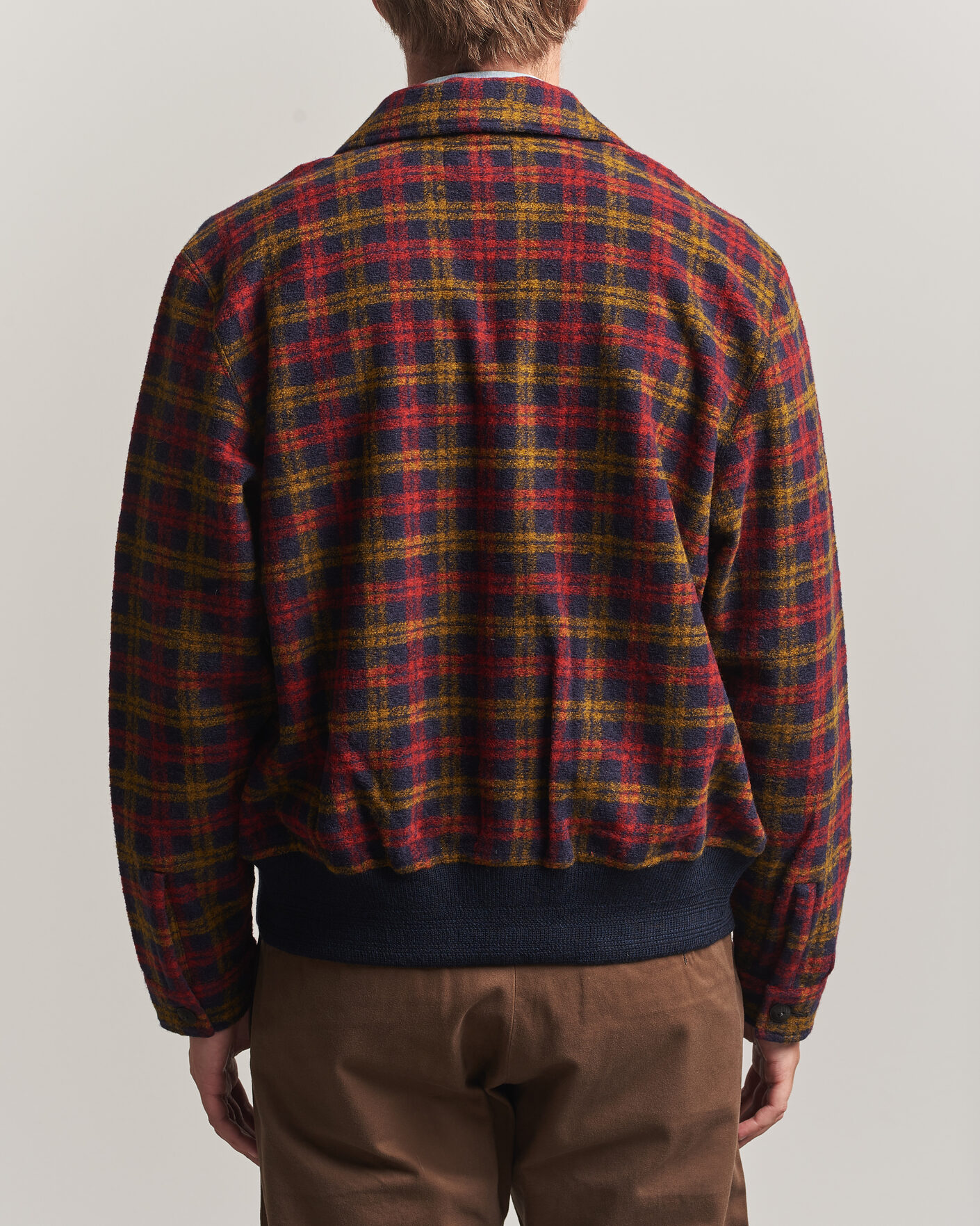 Hombres | Abrigos y chaquetas | RRL | Knit Bomber Jacket Red Multi