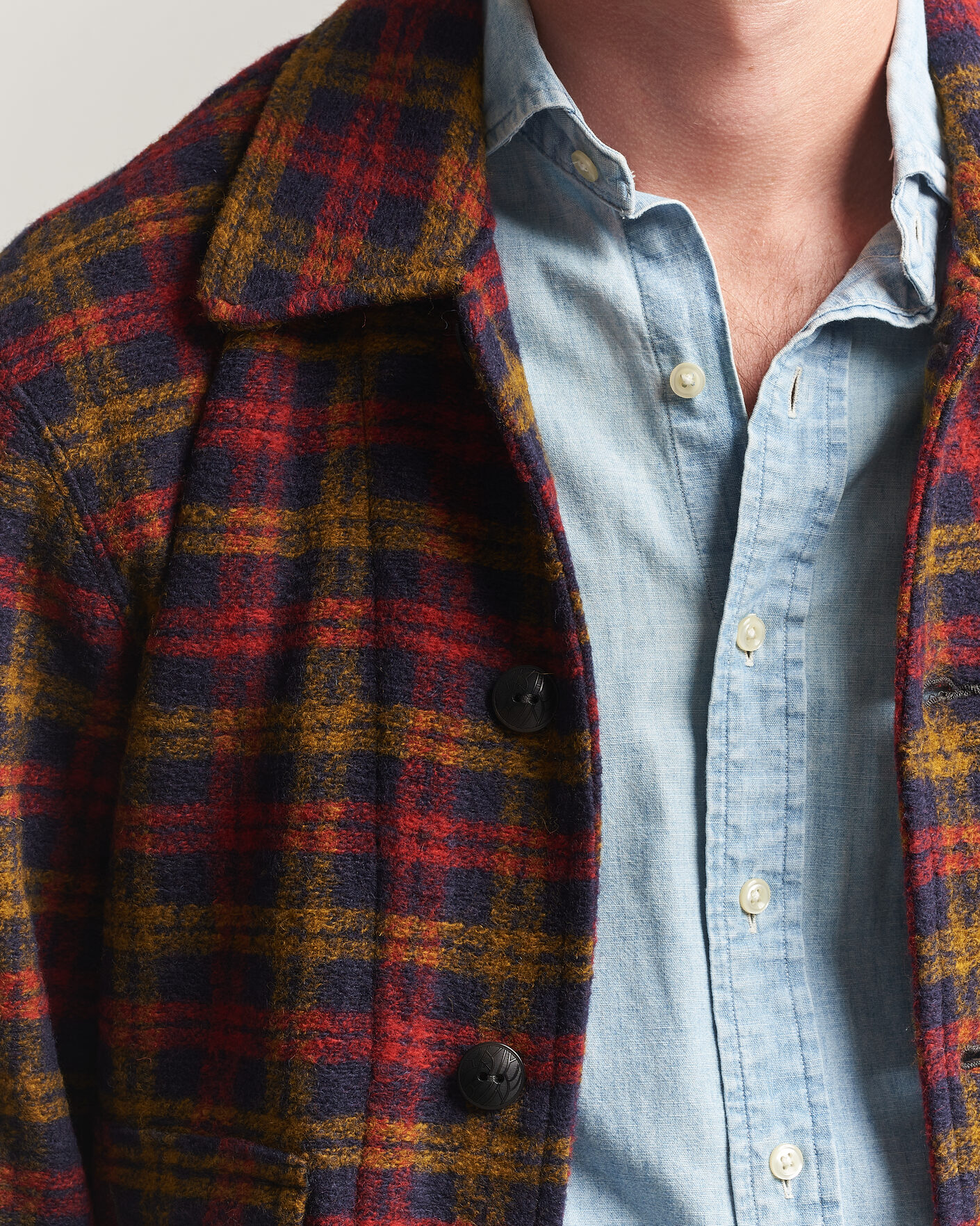 Hombres | Abrigos y chaquetas | RRL | Knit Bomber Jacket Red Multi