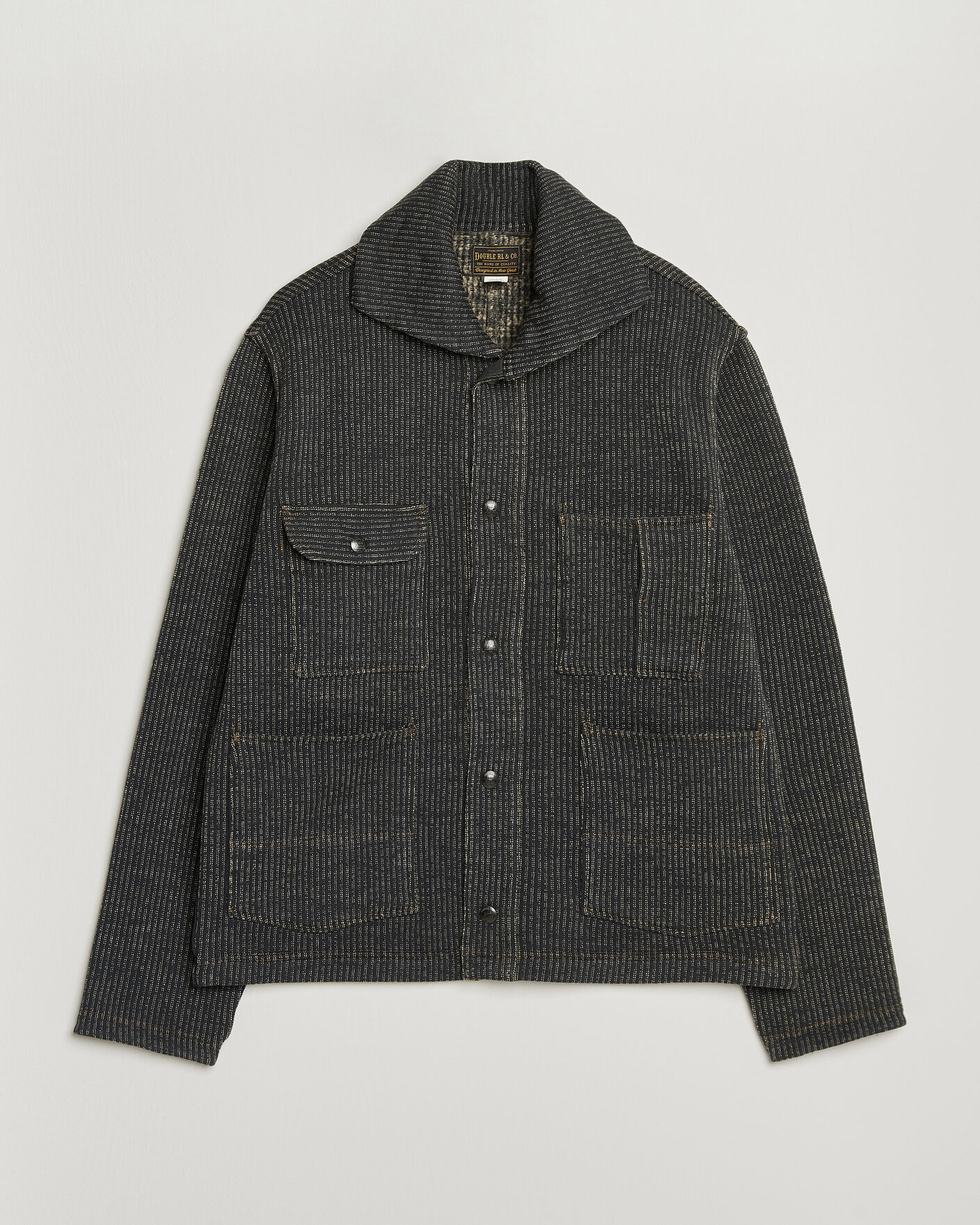 Hombres | Jerséis y prendas de punto | RRL | Charles Cardigan Jacket Charcoal