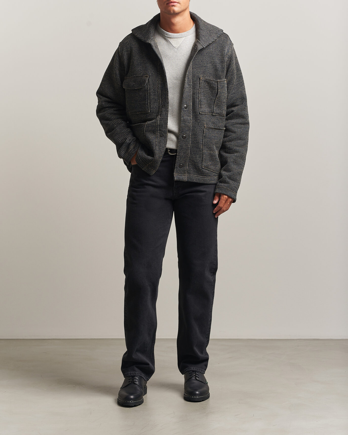 Hombres | Jerséis y prendas de punto | RRL | Charles Cardigan Jacket Charcoal
