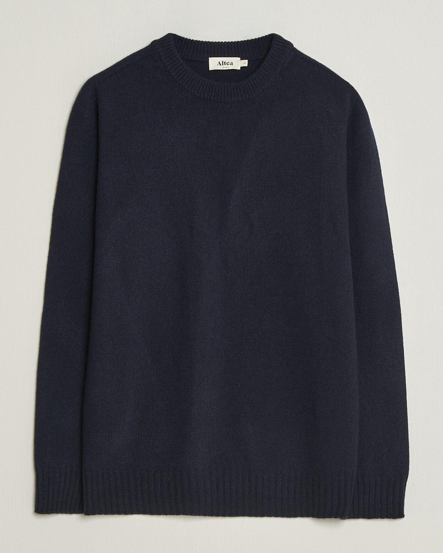 Hombres | Jerséis y prendas de punto | Altea | Wool/Cashmere Crew Neck Pullover Navy