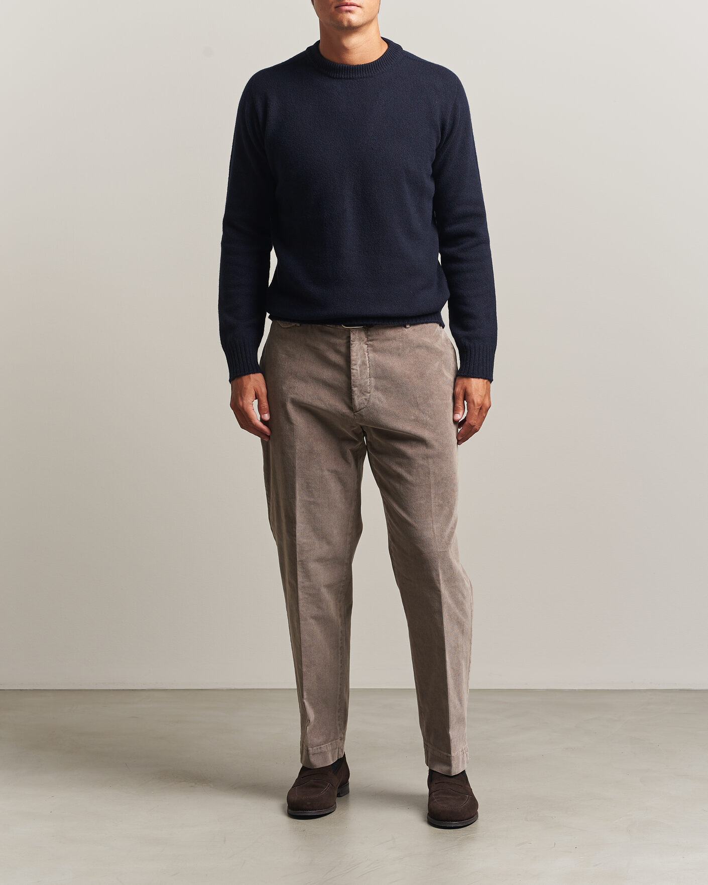Hombres | Jerséis y prendas de punto | Altea | Wool/Cashmere Crew Neck Pullover Navy