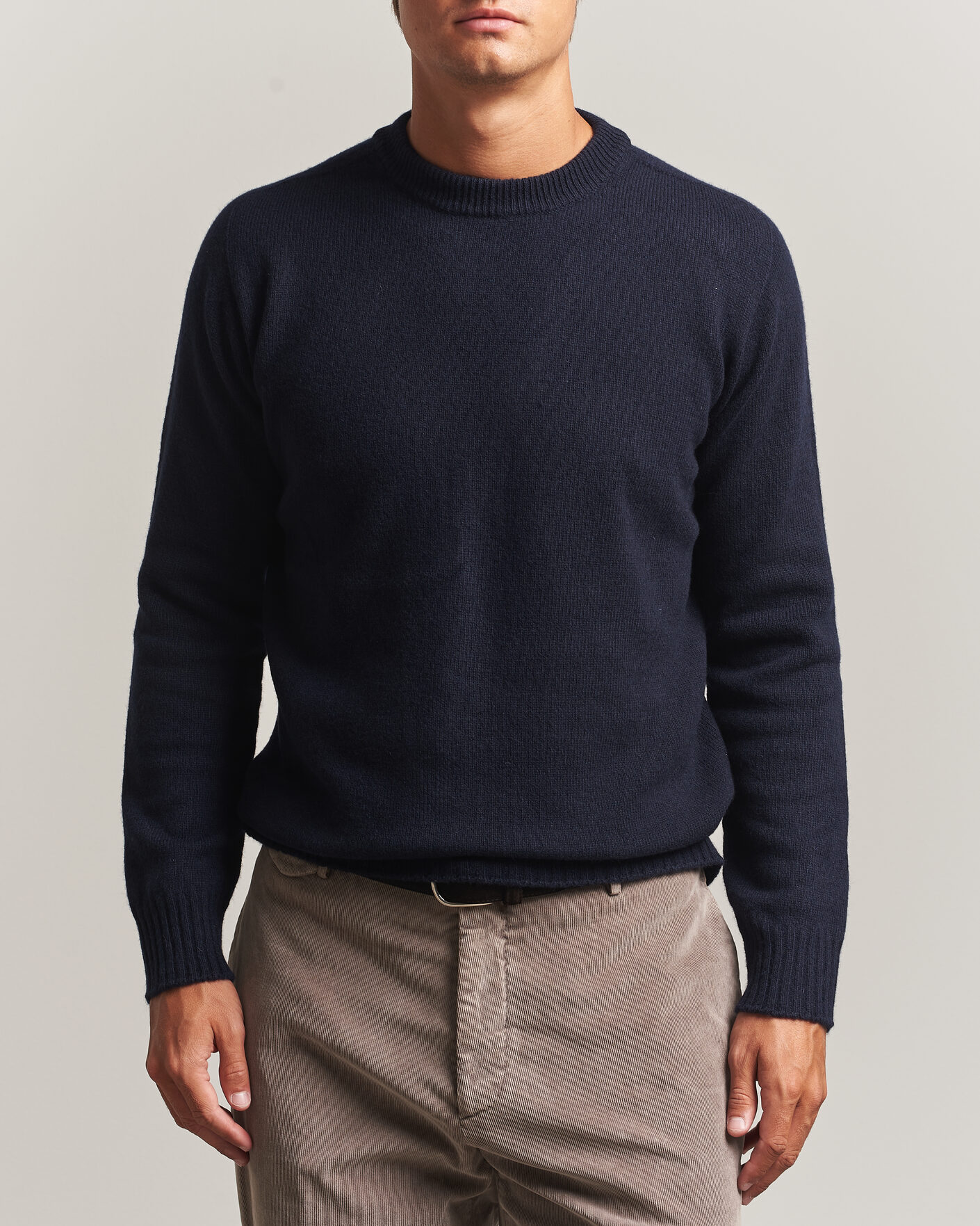 Hombres | Jerséis y prendas de punto | Altea | Wool/Cashmere Crew Neck Pullover Navy