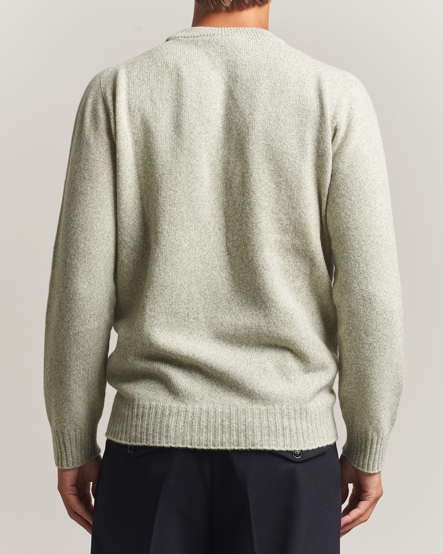 Hombres | Jerséis y prendas de punto | Altea | Wool/Cashmere Crew Neck Pullover Mint Green