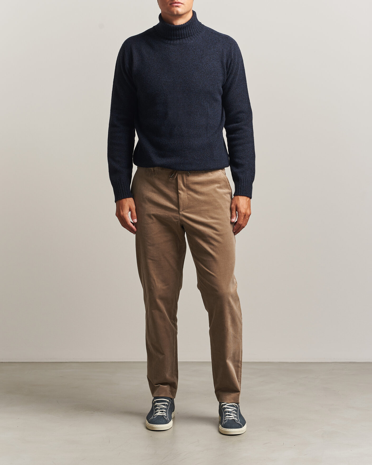 Hombres | Jerséis y prendas de punto | Altea | Wool/Cashmere Rollneck Navy Melange