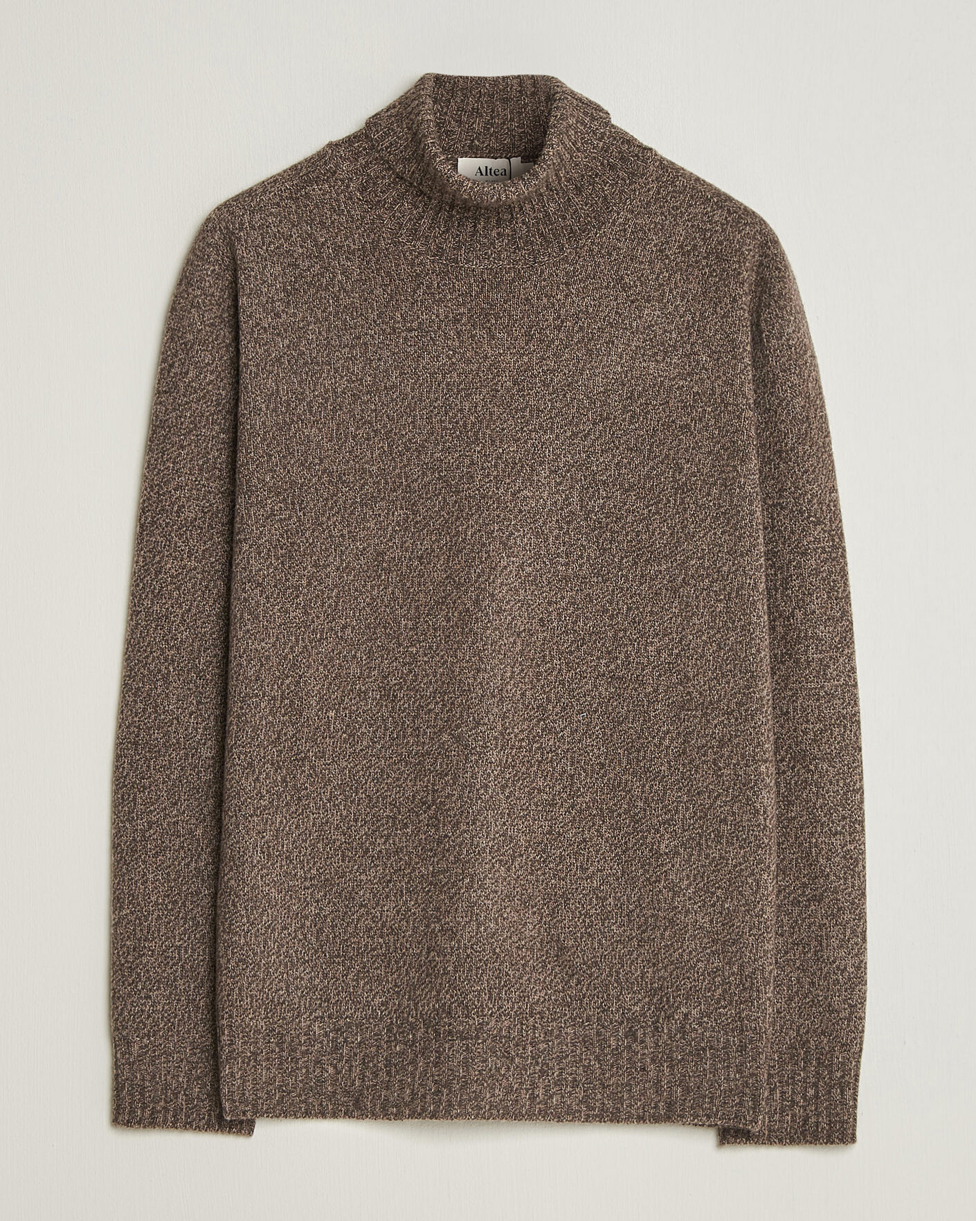 Hombres | Jerséis y prendas de punto | Altea | Wool/Cashmere Rollneck Brown Melange