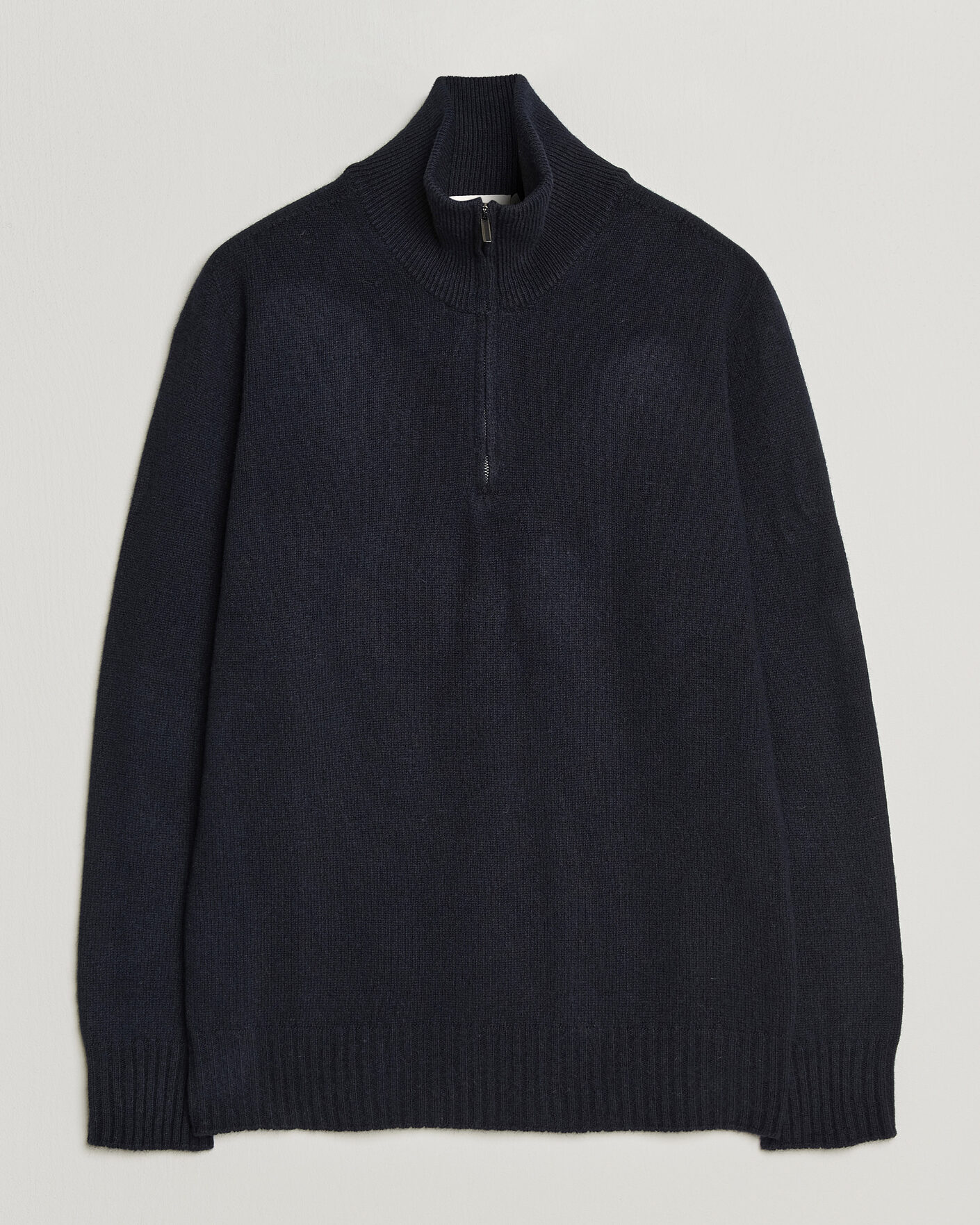 Hombres | Jerséis y prendas de punto | Altea | Wool/Cashmere Half Zip Navy