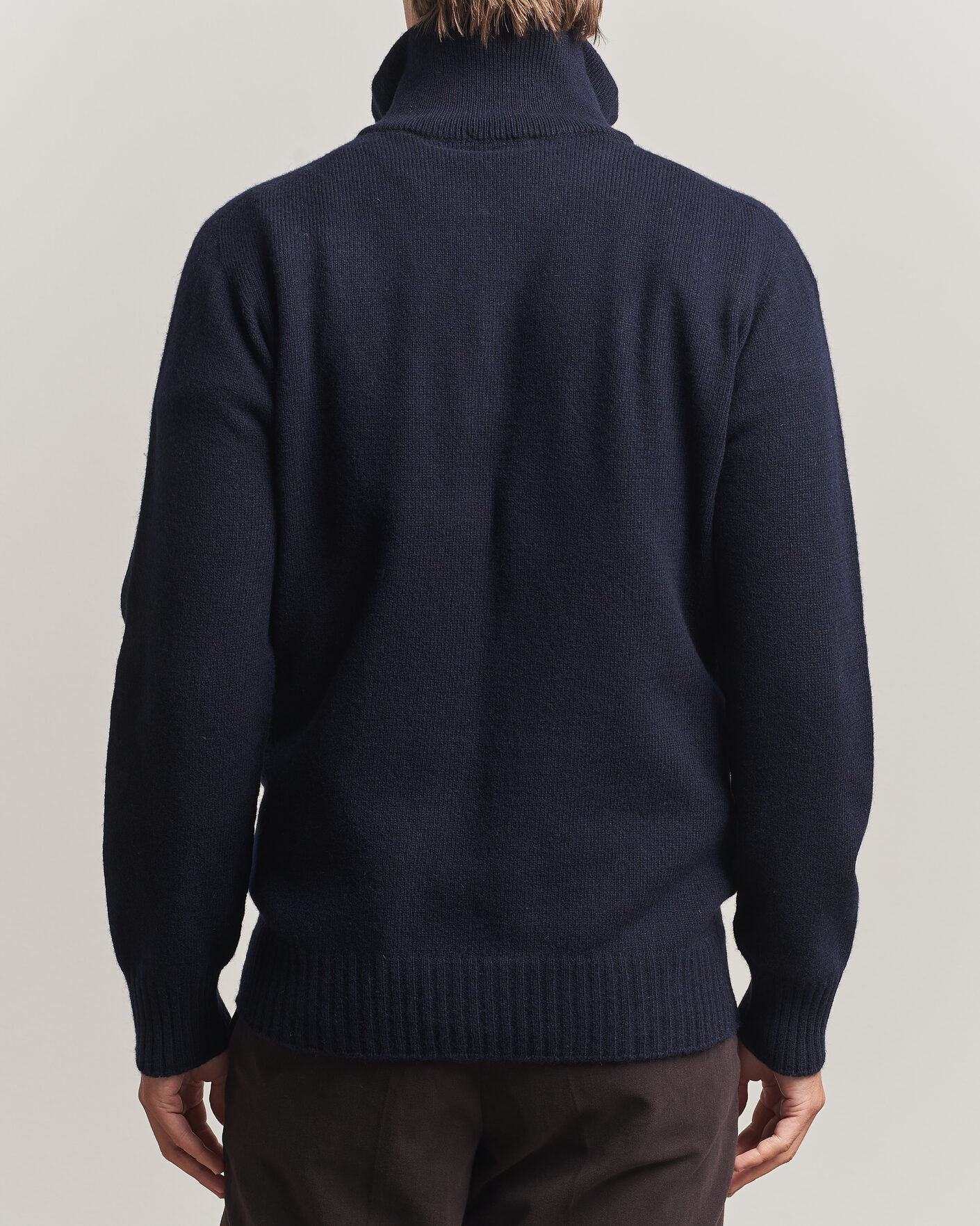 Hombres | Jerséis y prendas de punto | Altea | Wool/Cashmere Half Zip Navy