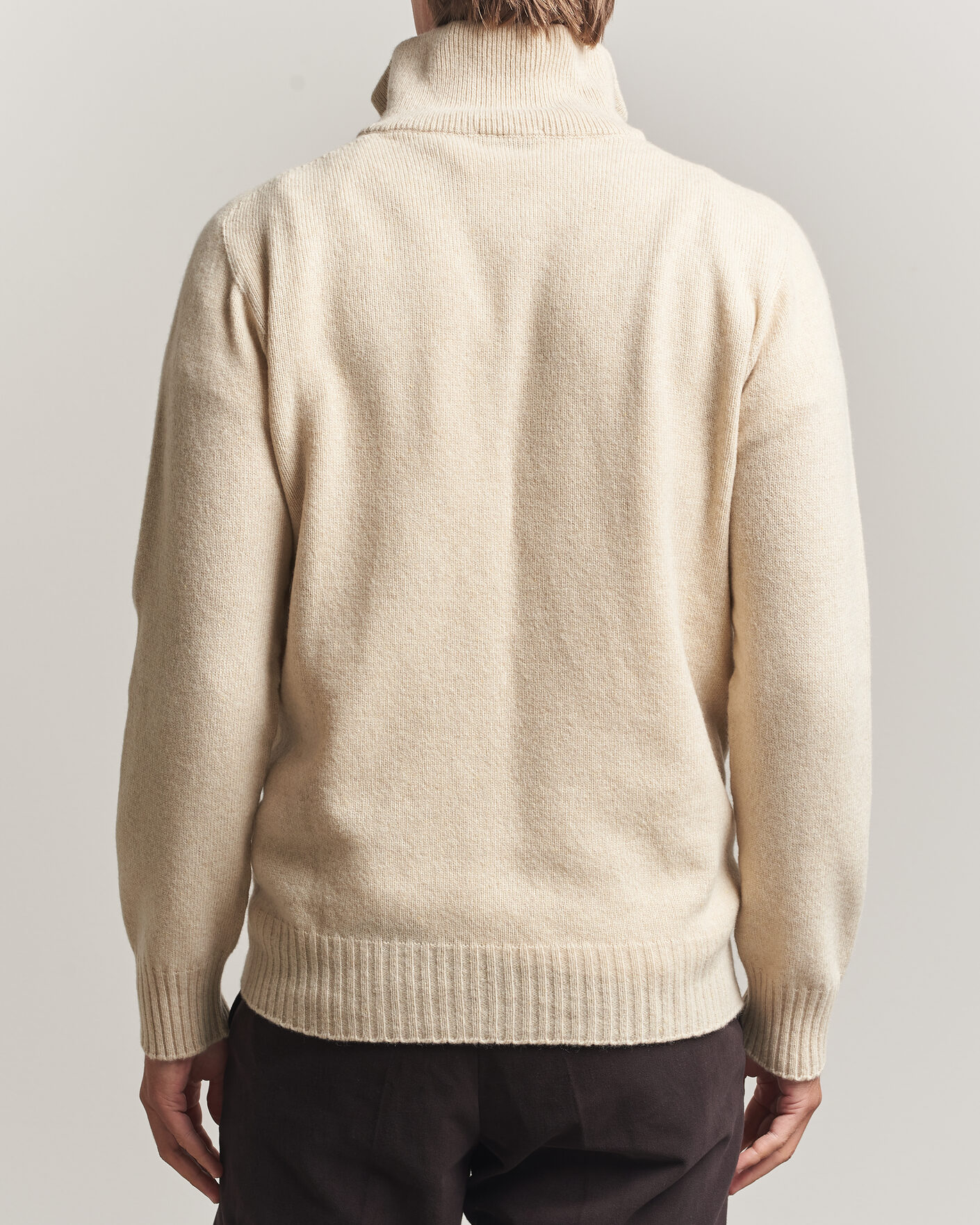 Hombres | Jerséis y prendas de punto | Altea | Wool/Cashmere Half Zip Beige