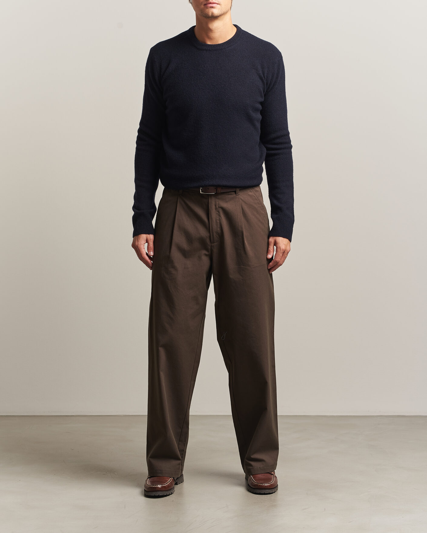 Hombres | Jerséis y prendas de punto | Altea | Cloud Cashmere Blend Sweater Navy