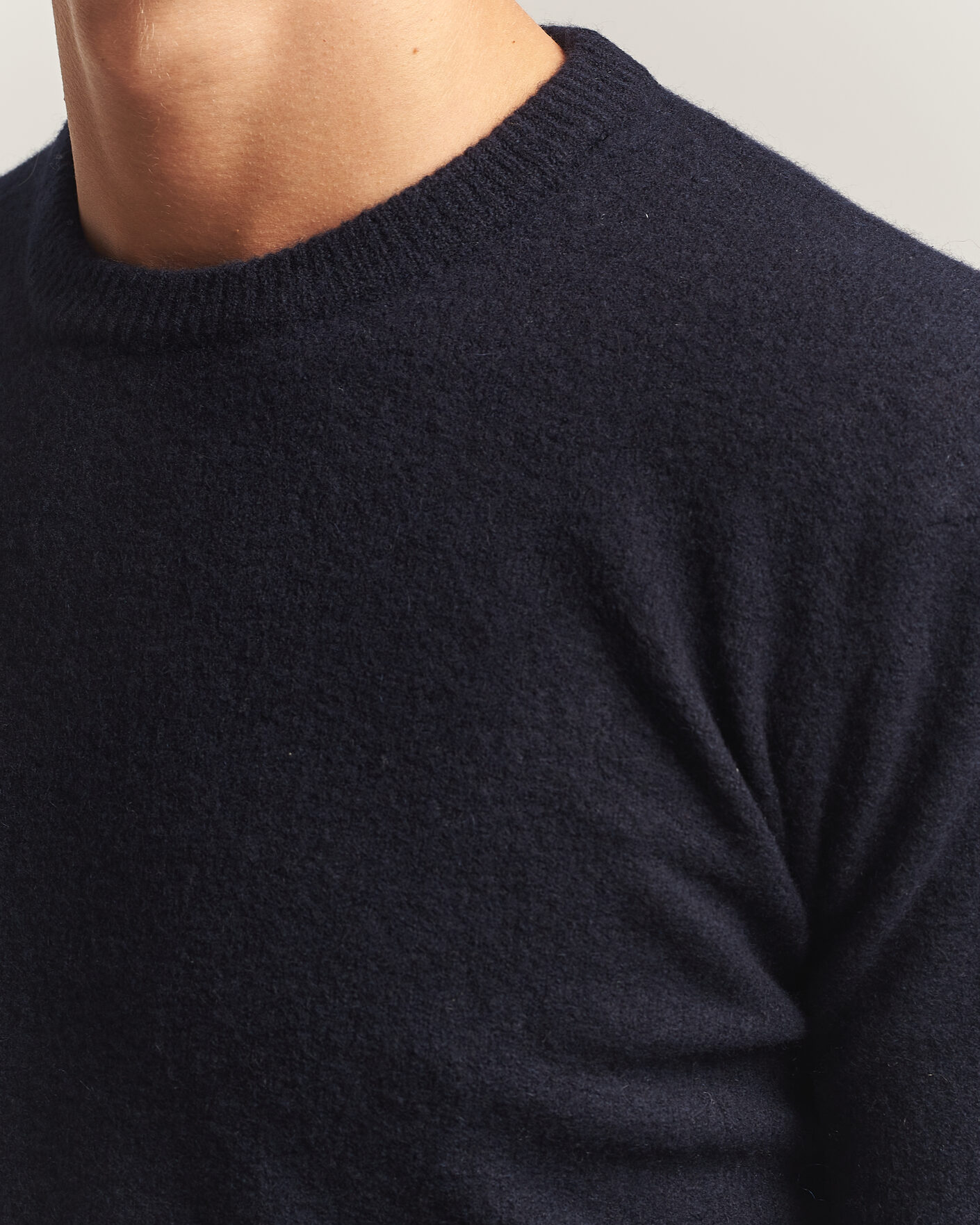 Hombres | Jerséis y prendas de punto | Altea | Cloud Cashmere Blend Sweater Navy