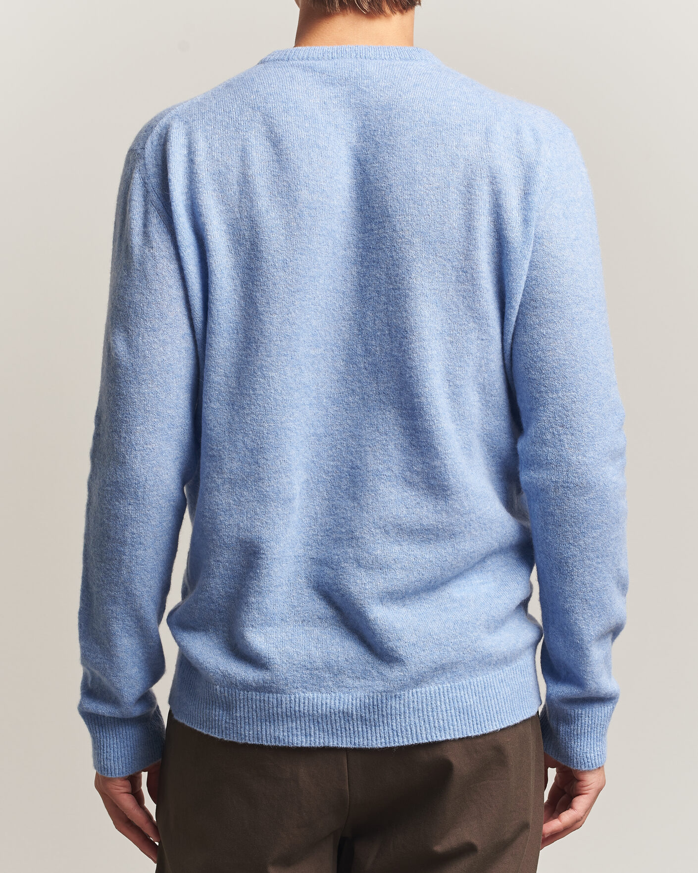 Hombres | Jerséis y prendas de punto | Altea | Cloud Cashmere Blend Sweater Sky Blue