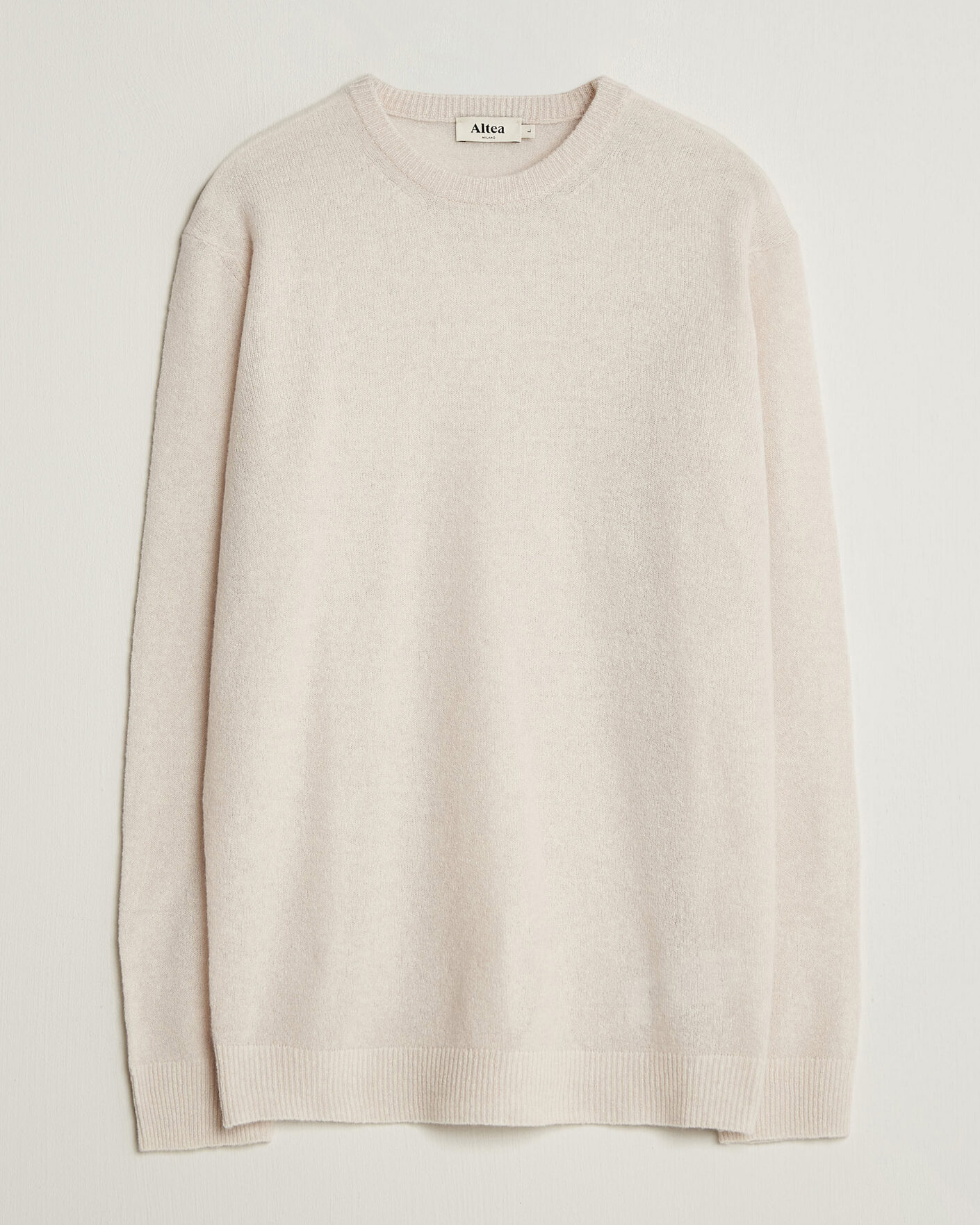 Hombres | Jerséis y prendas de punto | Altea | Cloud Cashmere Blend Sweater Latte
