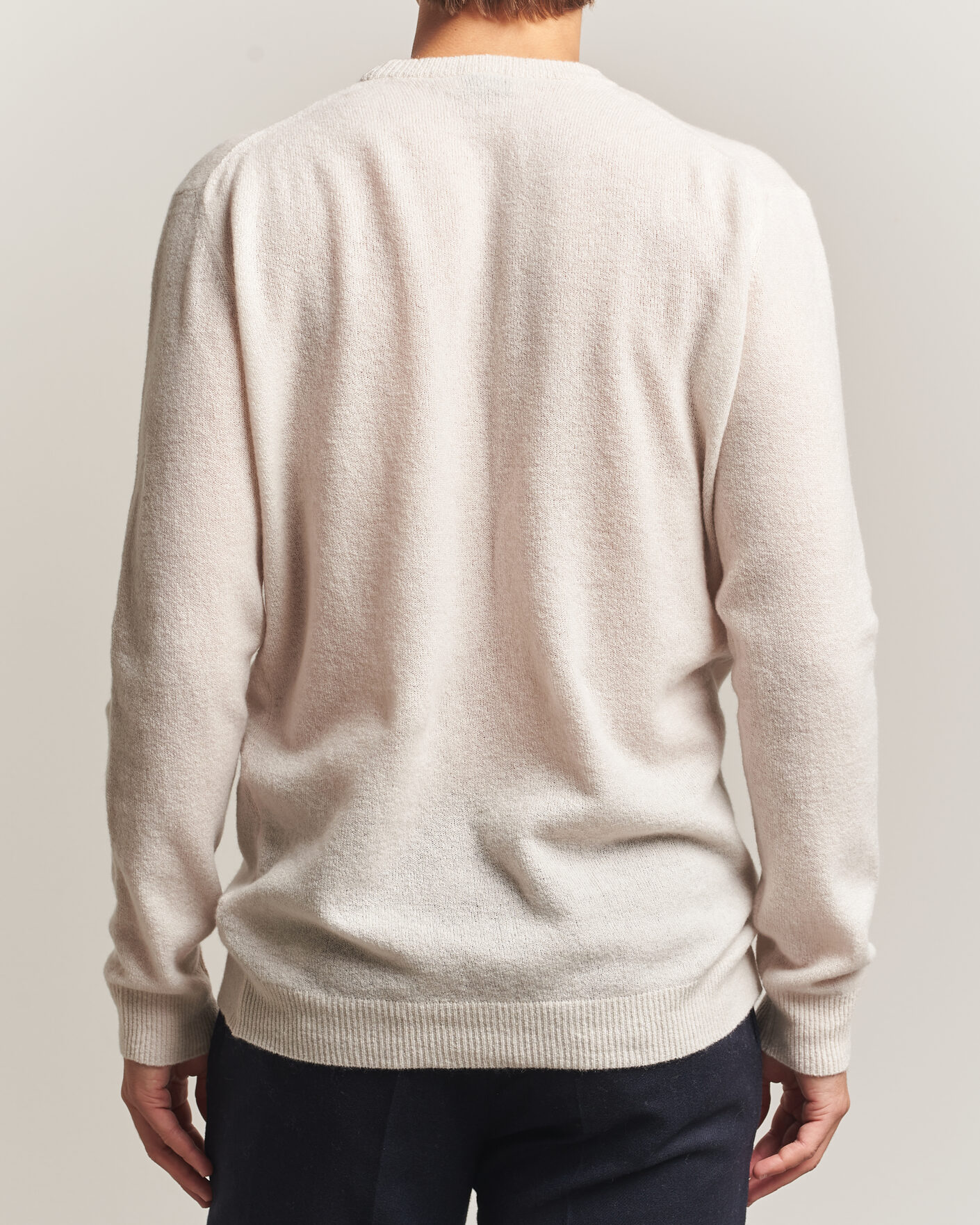 Hombres | Jerséis y prendas de punto | Altea | Cloud Cashmere Blend Sweater Latte