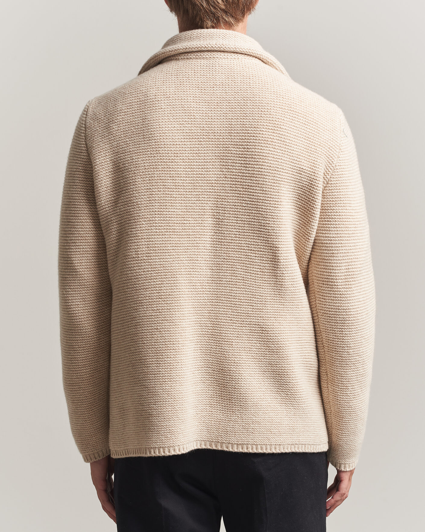 Hombres | Jerséis y prendas de punto | Altea | Wool Cardigan Jacket Beige