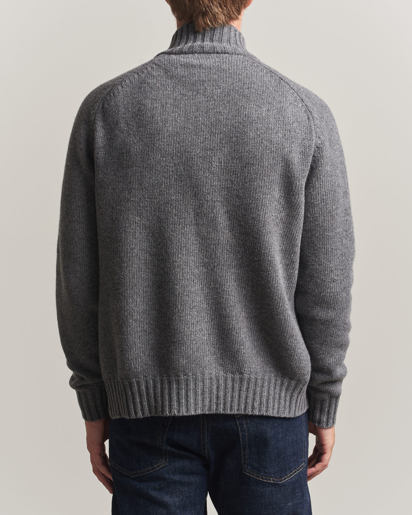 Hombres | Jerséis y prendas de punto | Altea | Raglan Sleeve Buttoned Cardigan Grey Melange