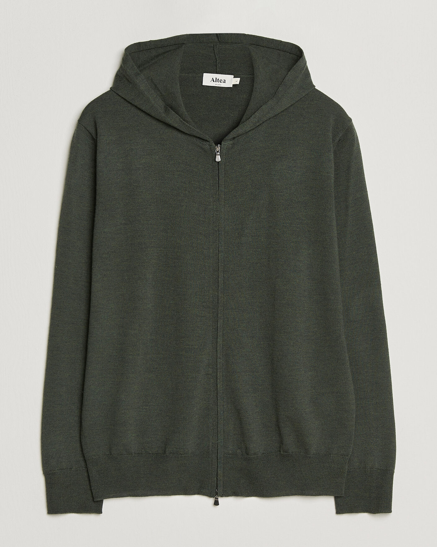 Hombres | Jerséis y prendas de punto | Altea | Merino Wool Cardigan Dark Military